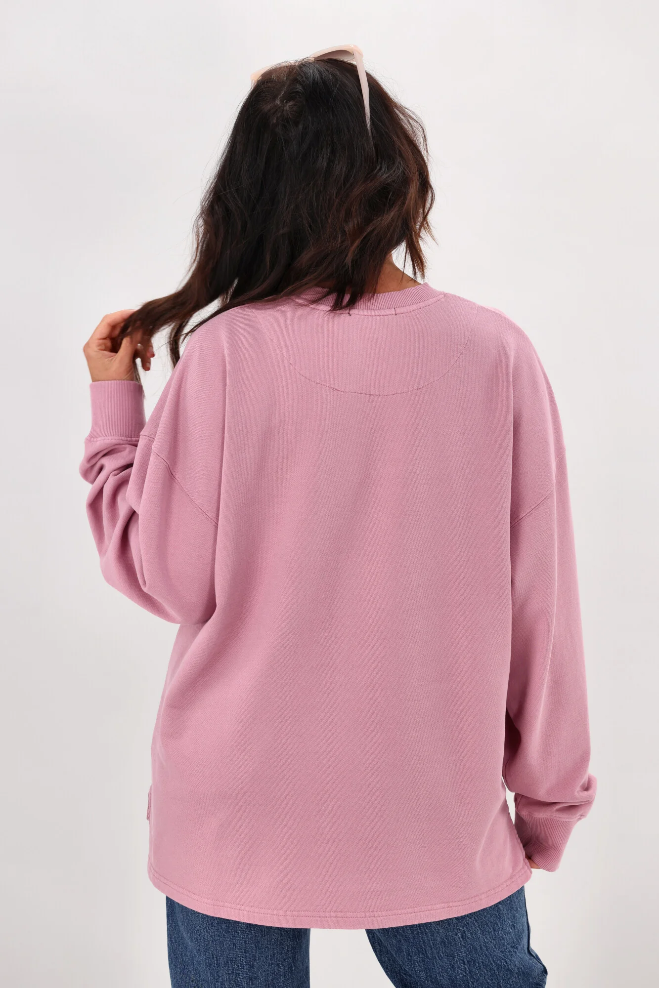 All About Eve AAE Washed Relaxed Crew Quartz Pink - Image 7