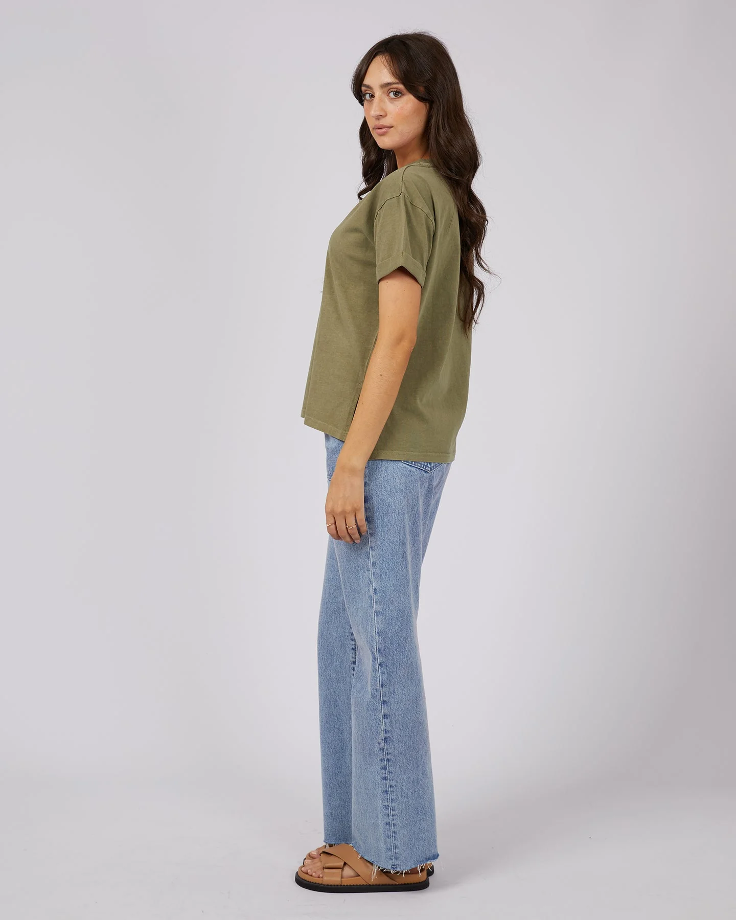 All About Eve AAE Washed Tee Khaki - Image 4