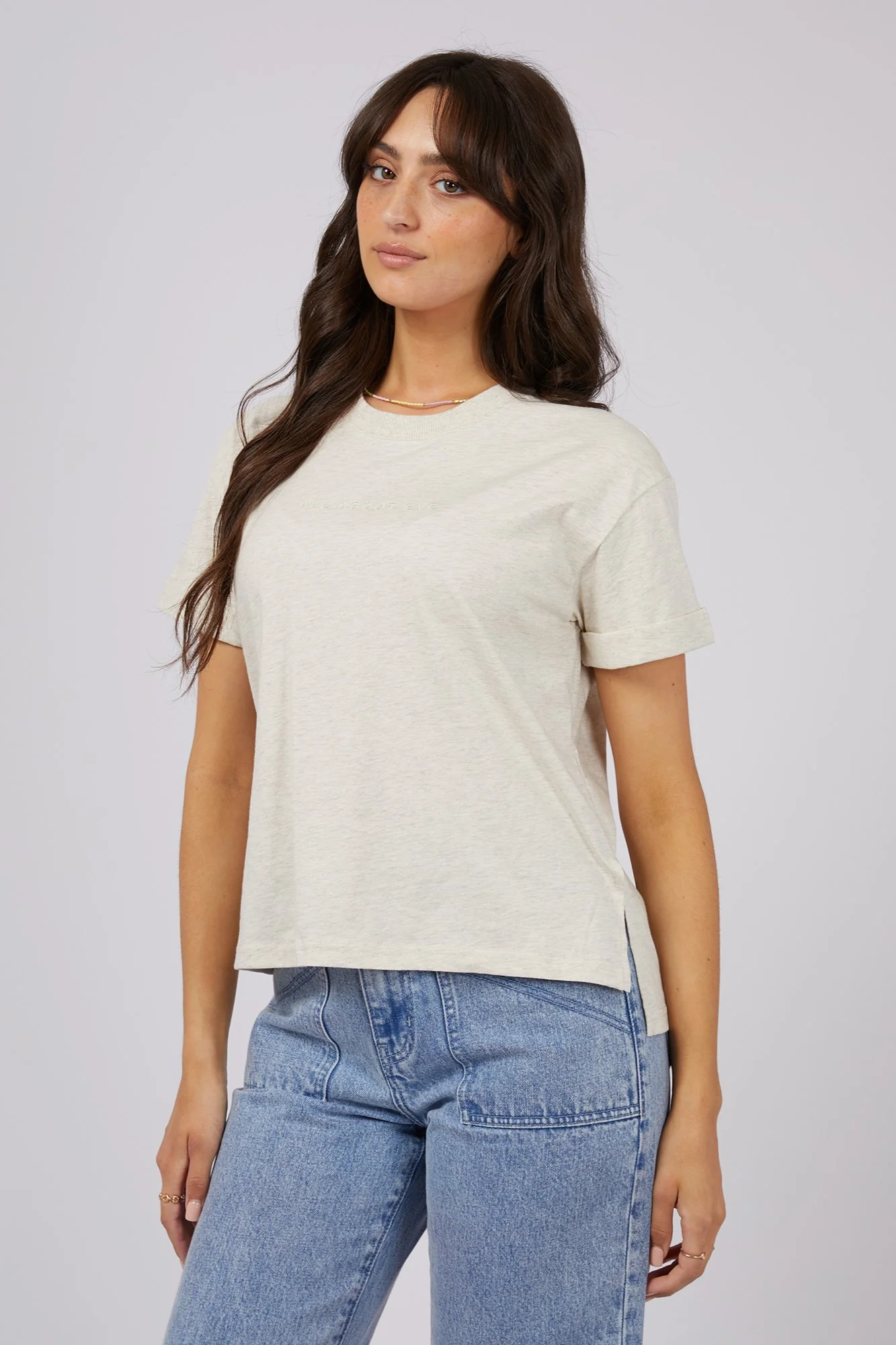 All About Eve AAE Washed Tee Oat - Image 3