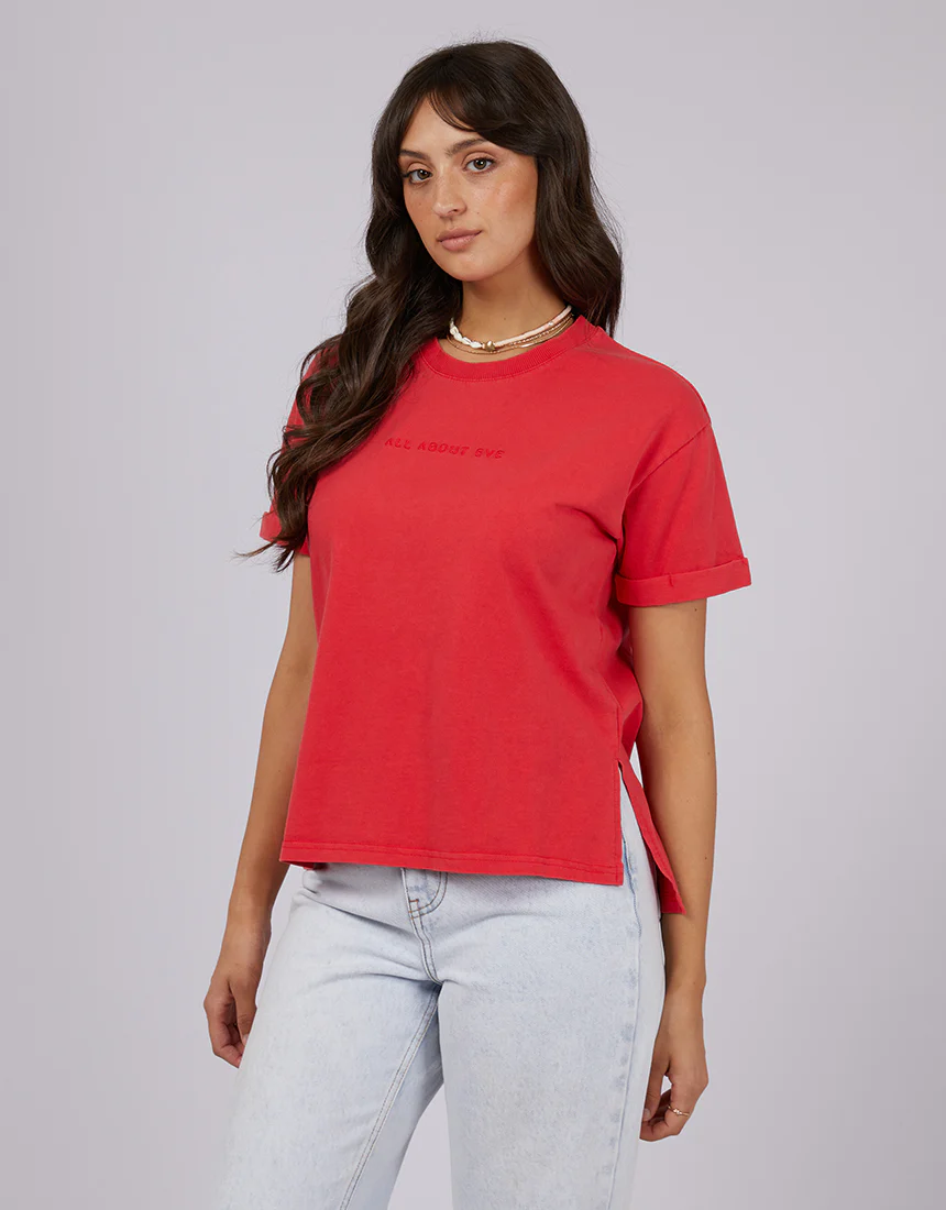 All About Eve AAE Washed Tee Red - Image 4