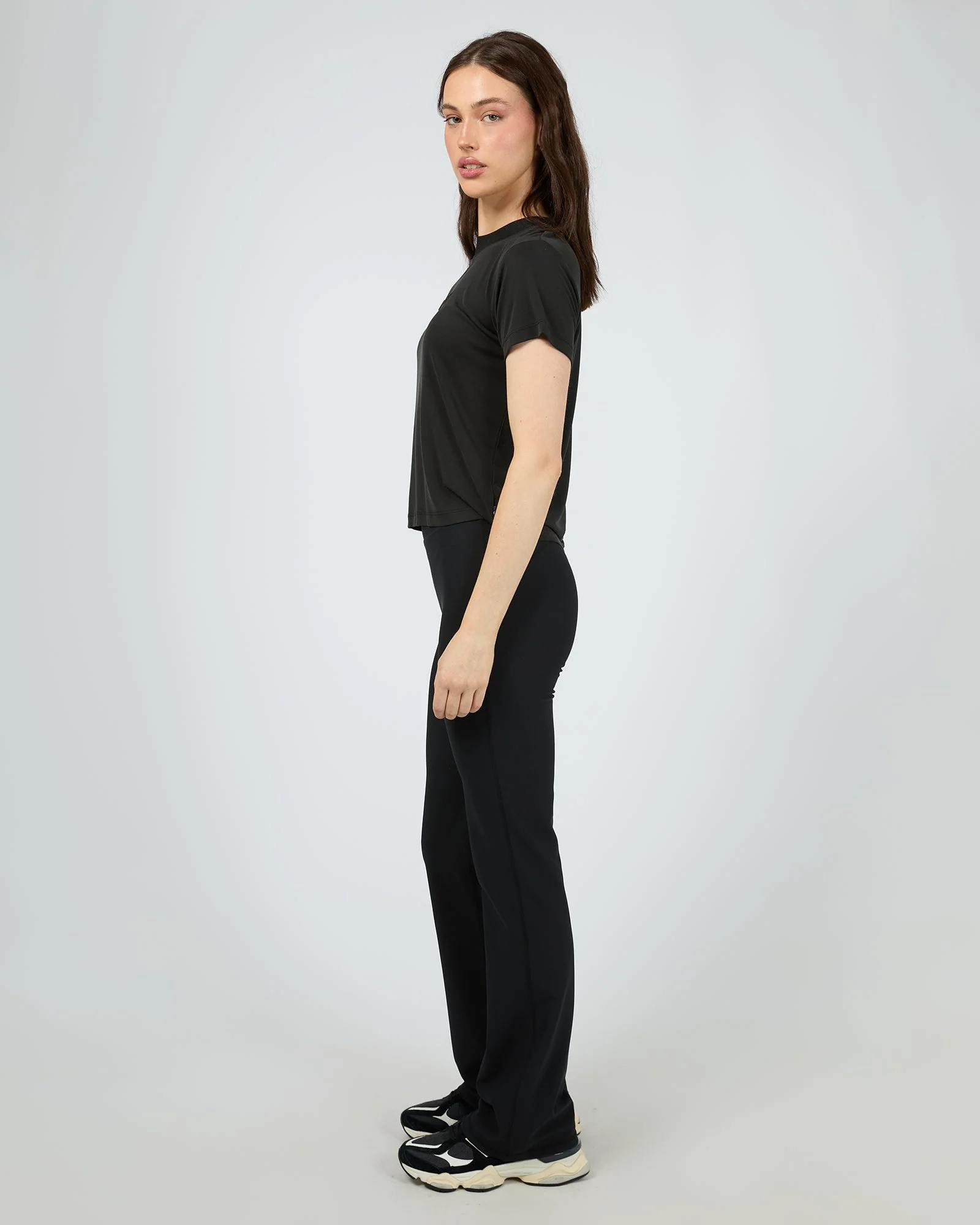 All About Eve Active Rib Flare Legging Black - Image 3