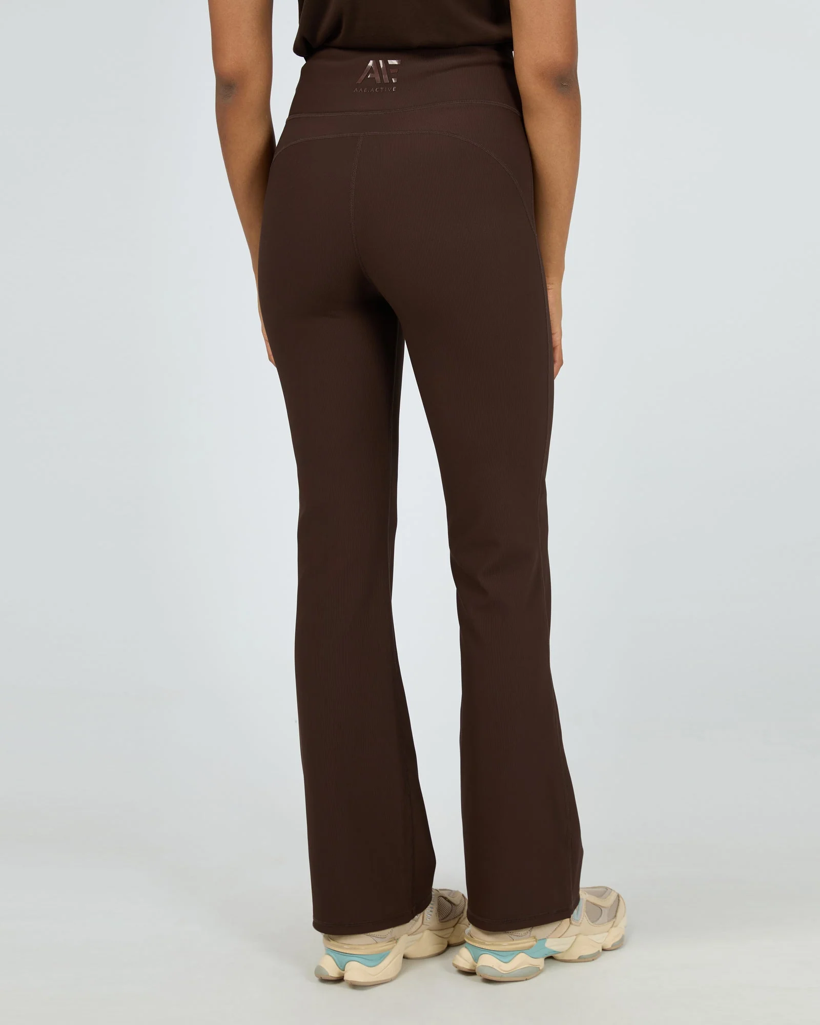 All About Eve Active Rib Flare Legging Brown - Image 5