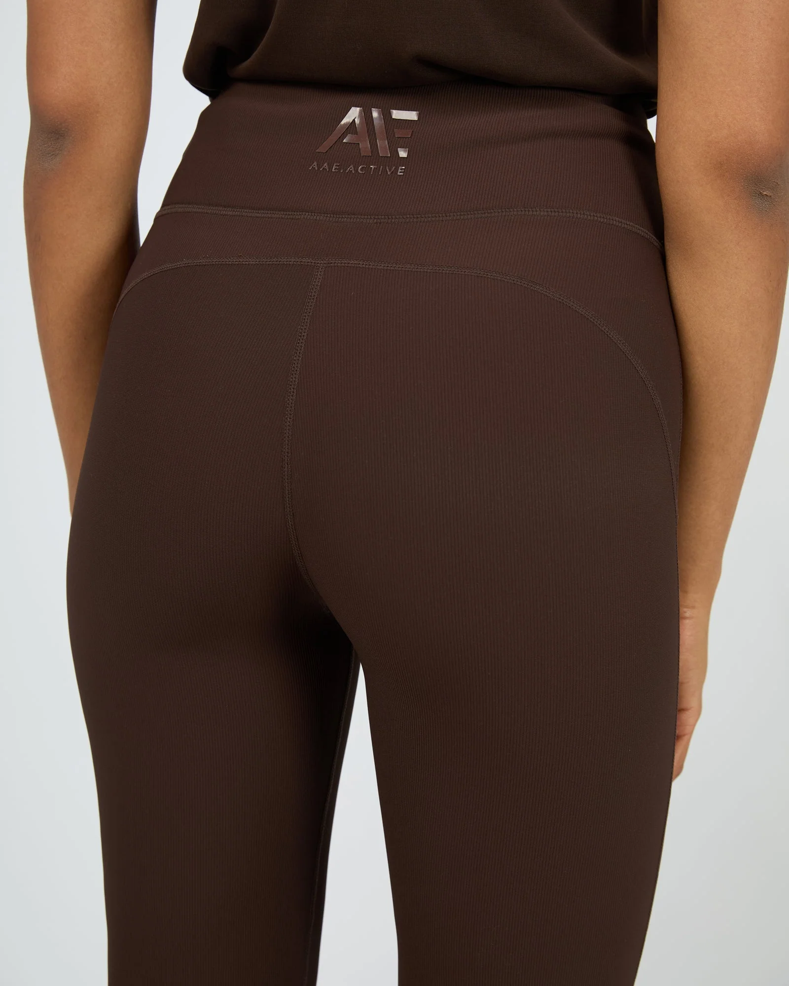 All About Eve Active Rib Flare Legging Brown - Image 6