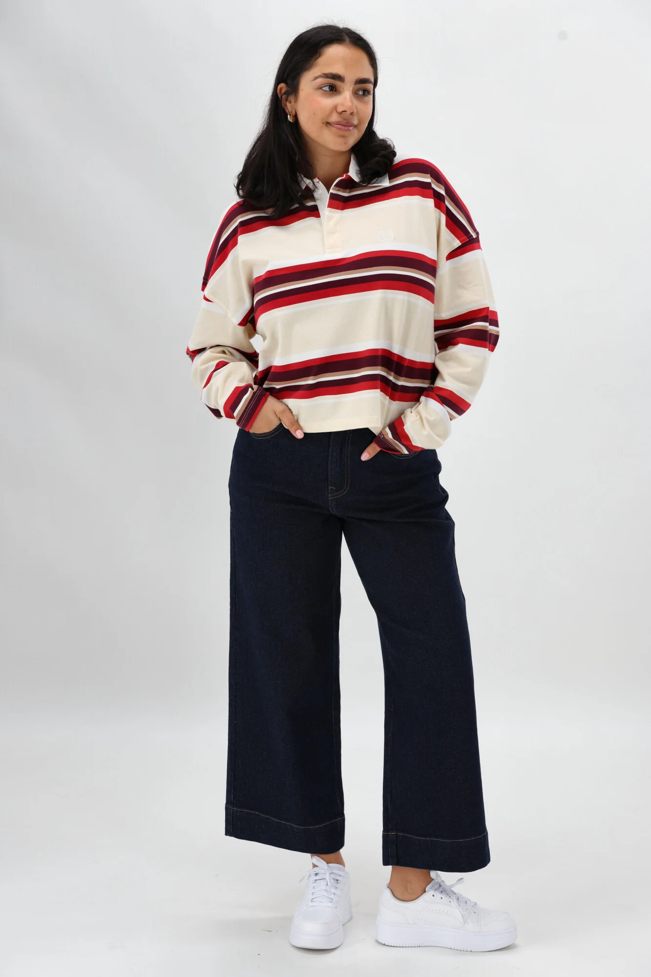 All About Eve Addison Rugby Top Berry - Image 5