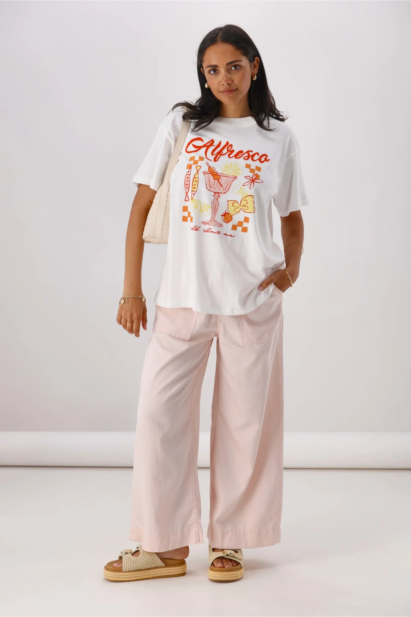 All About Eve Alfresco Tee Vintage White - Image 4