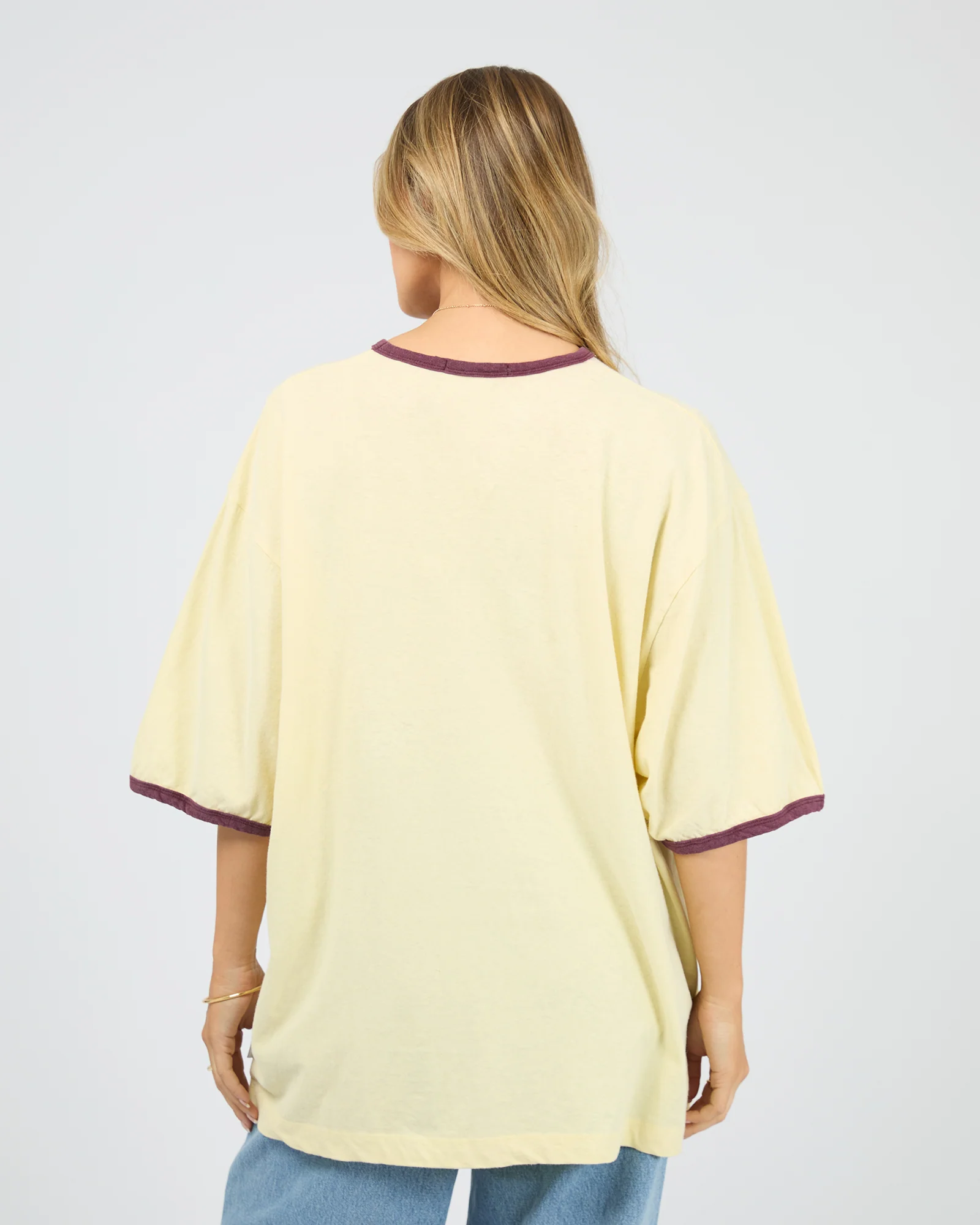 All About Eve Aria Oversized Tee Yellow - Image 5