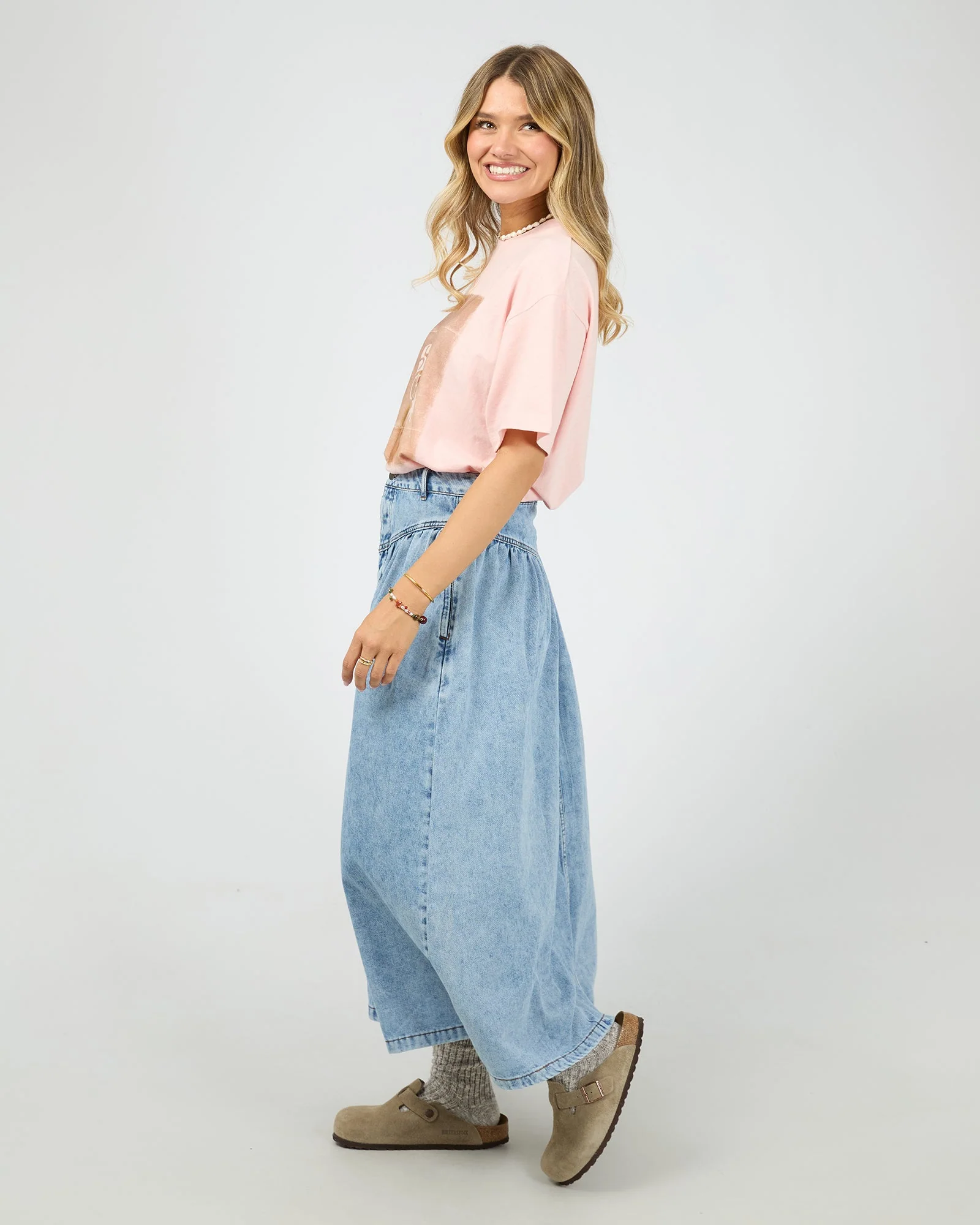 All About Eve Arlo Maxi Skirt Light Blue - Image 4