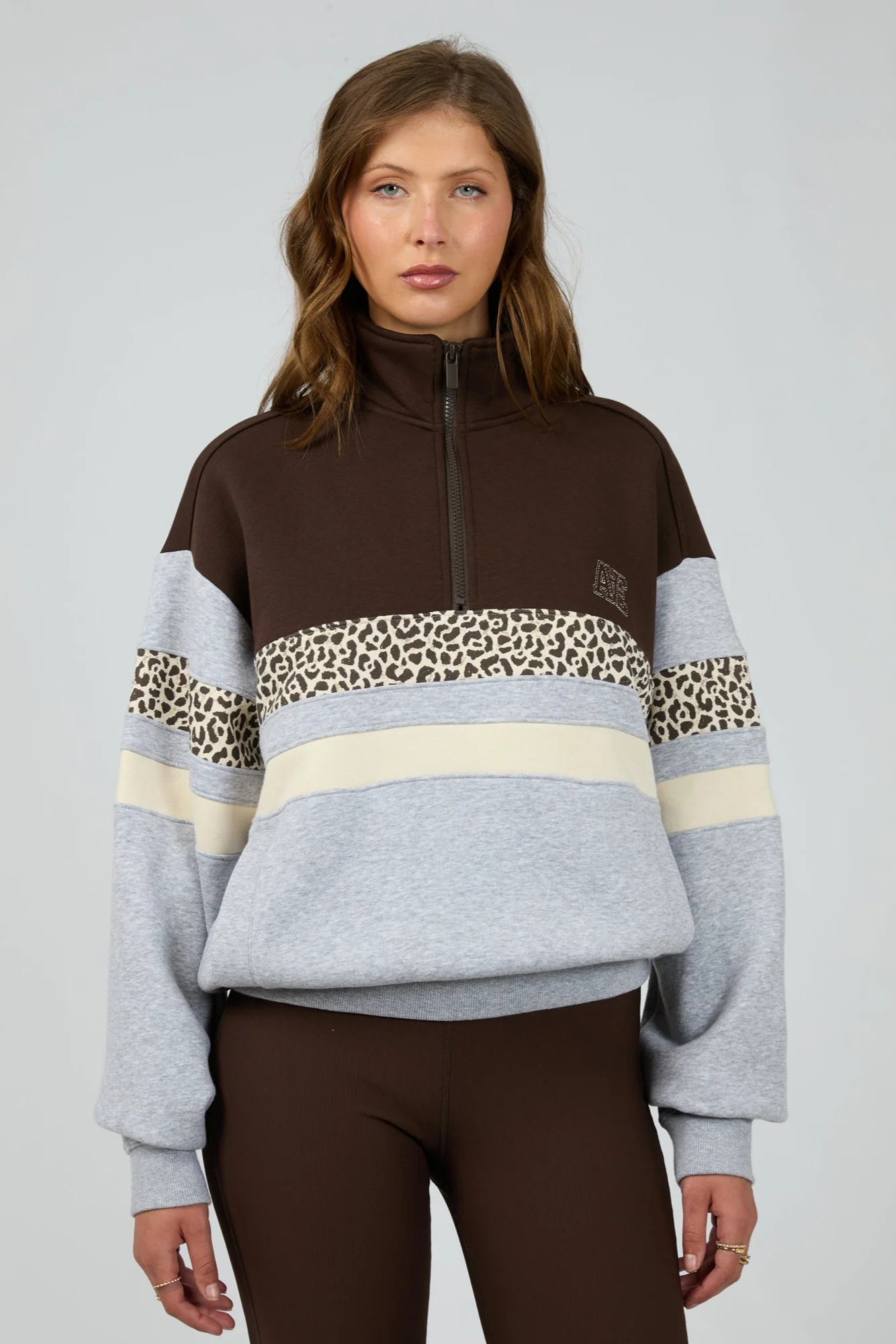 All About Eve Athletica Panel 1/4 Zip Multi