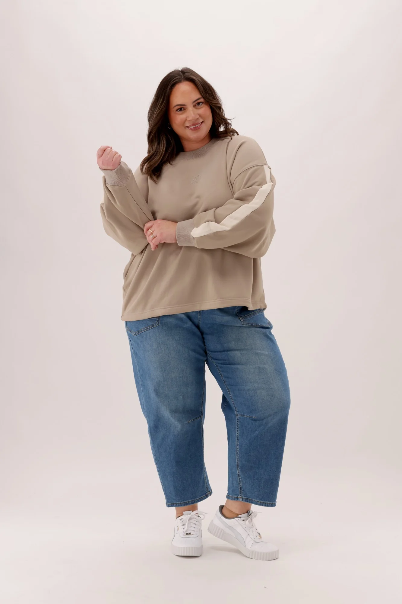 All About Eve Athletica Panel Crew Stone - Image 4
