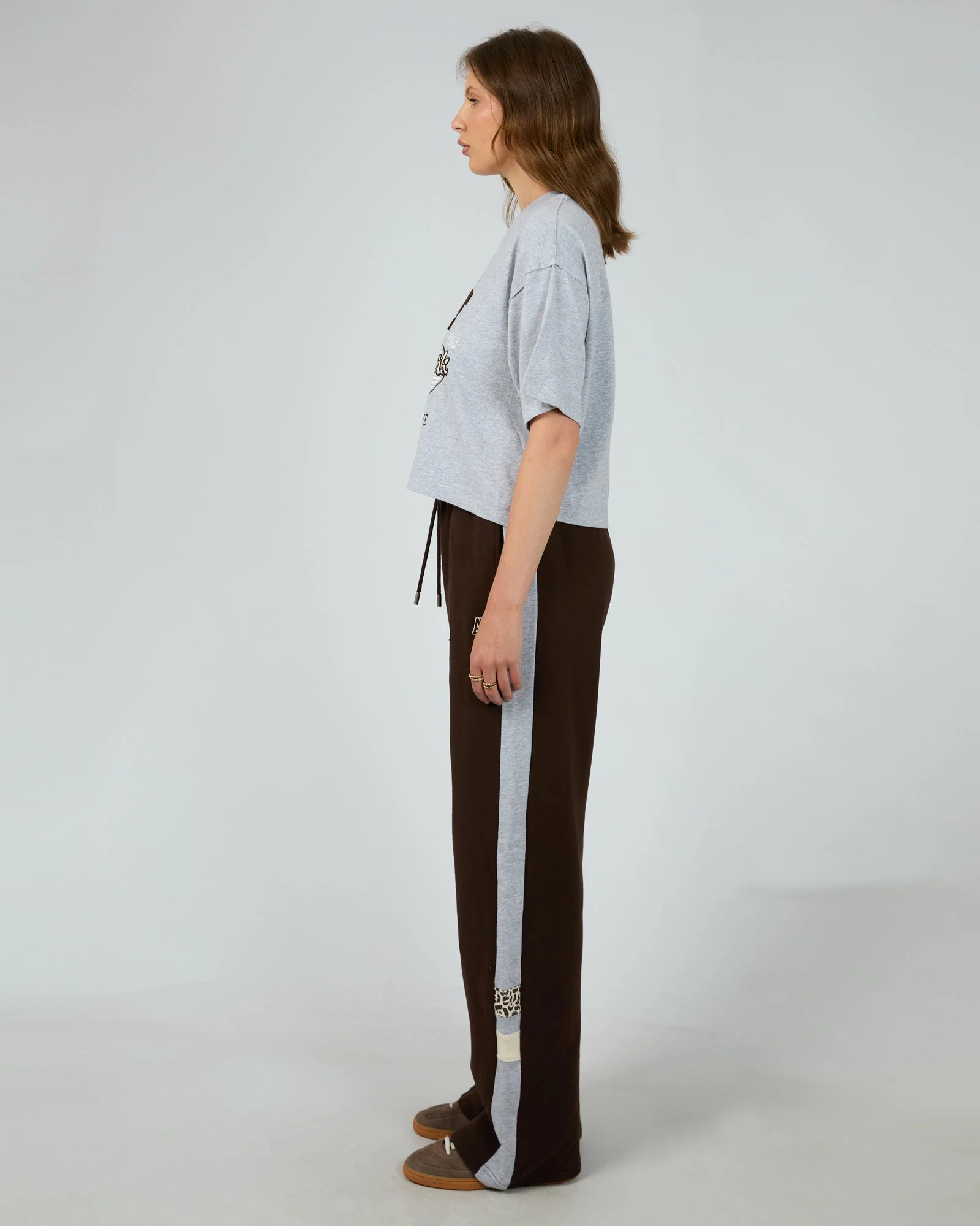 All About Eve Athletica Panel Track Pant Brown - Image 4