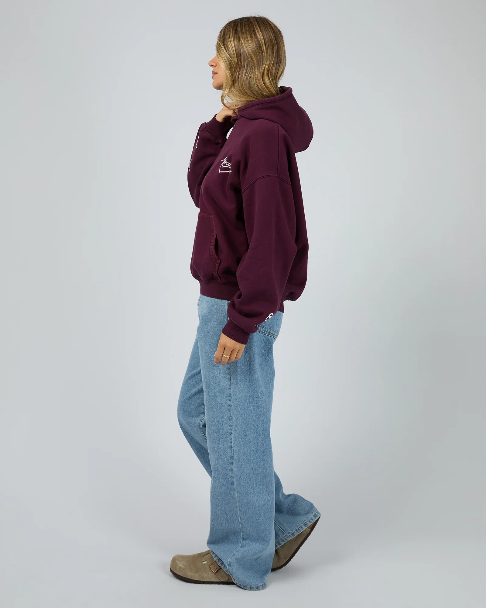 All About Eve Bake Shop Box Hoodie Wine - Image 6