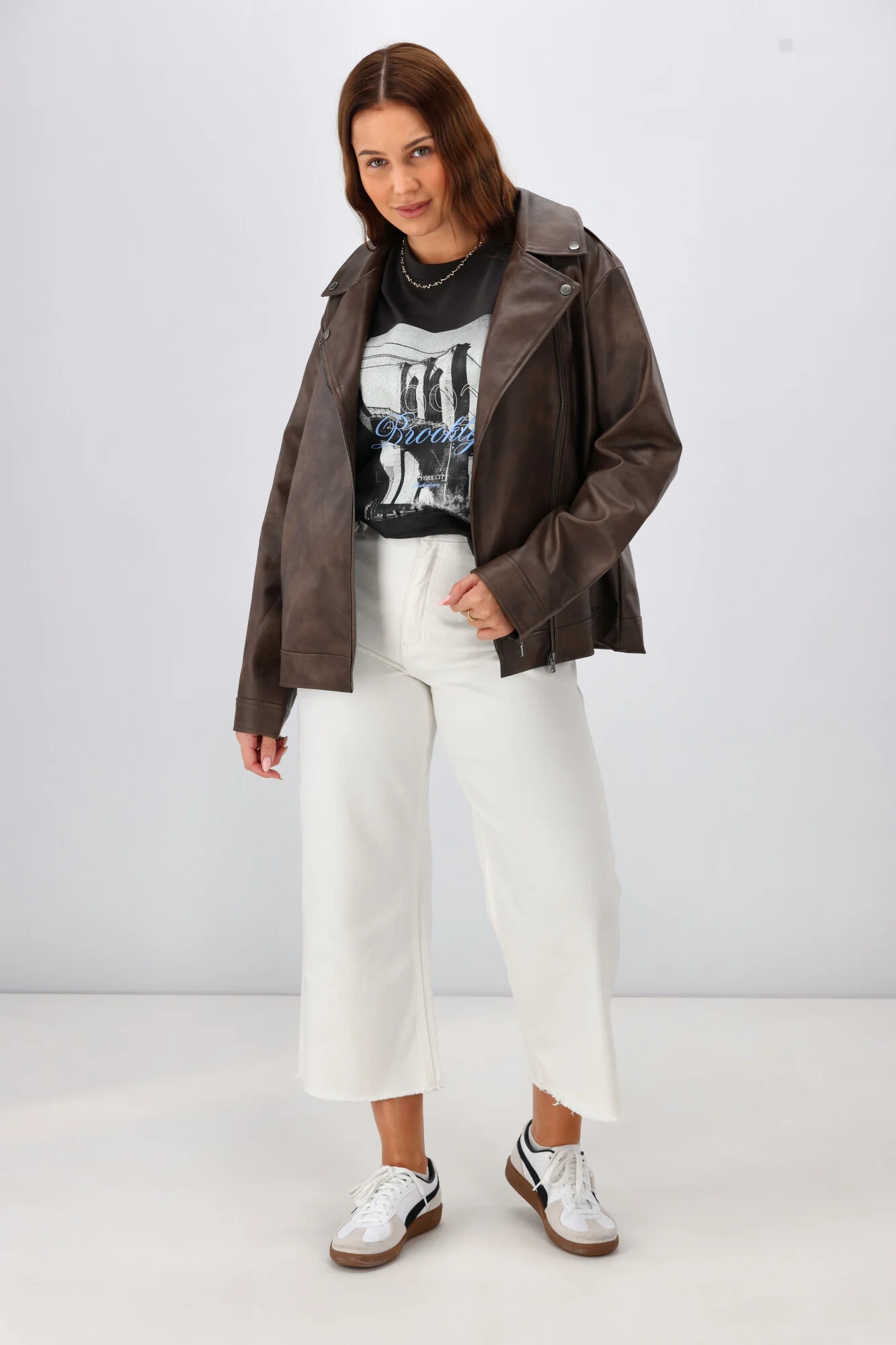 All About Eve Charlie High Rise Wide Leg Jean Vintage White - Image 3