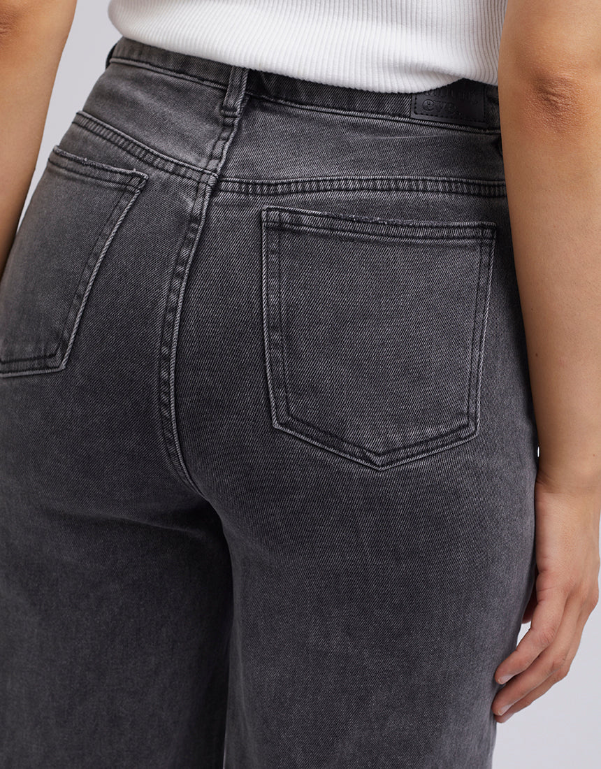All About Eve Charlie High Rise Wide Leg Jean Washed Black - Image 6