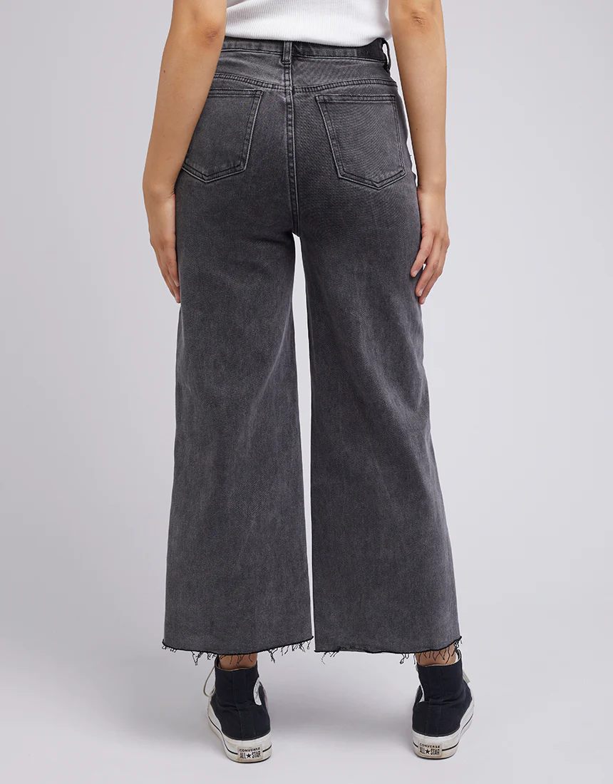 All About Eve Charlie High Rise Wide Leg Jean Washed Black - Image 7
