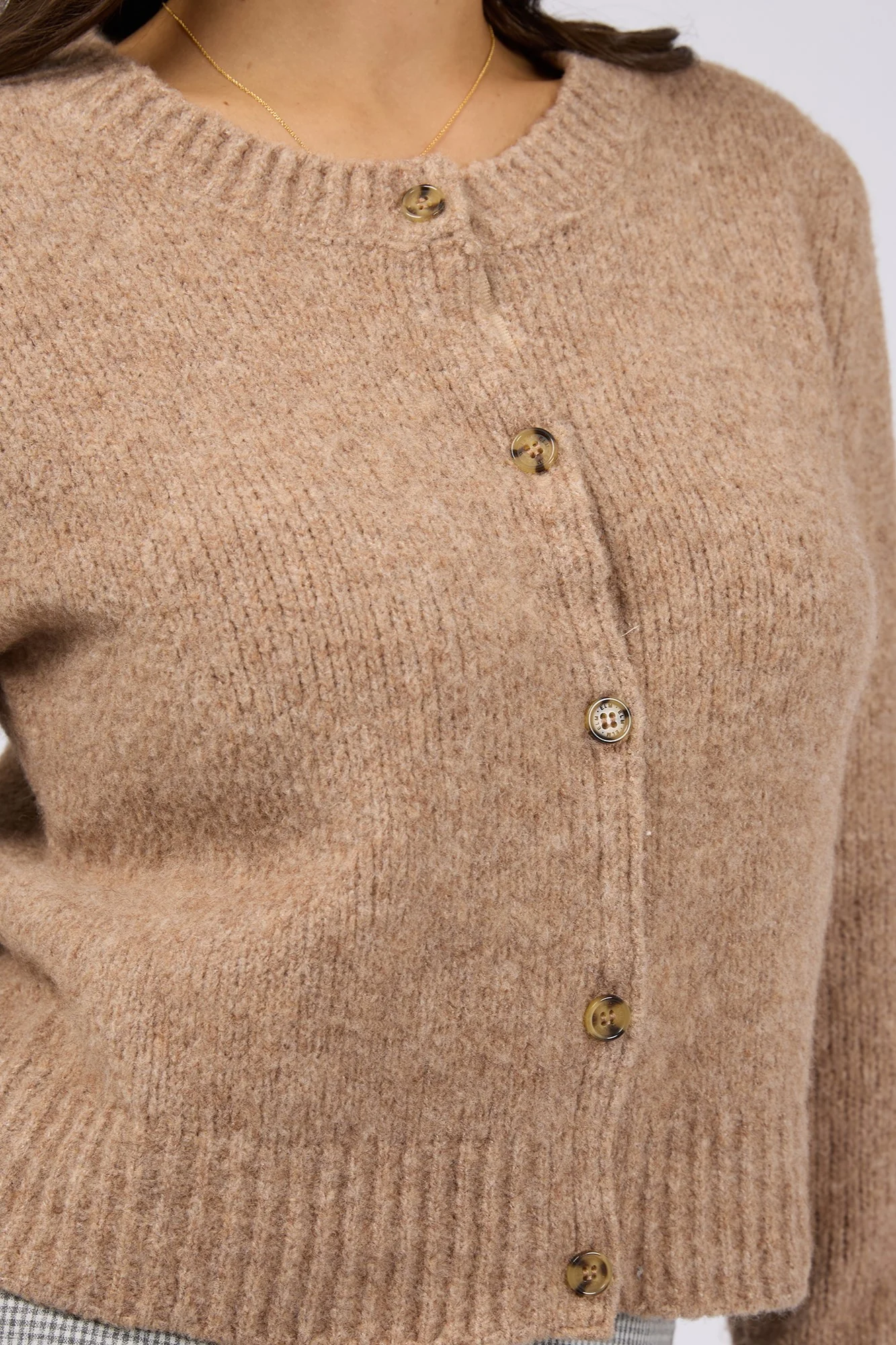 All About Eve Claude Cardigan Oat - Image 2
