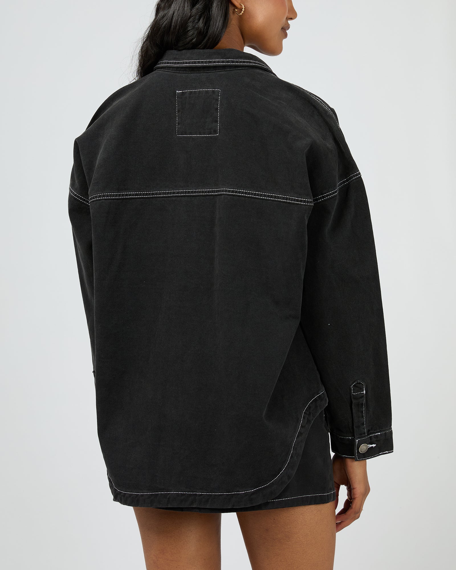 All About Eve Dale Shacket Black - Image 6