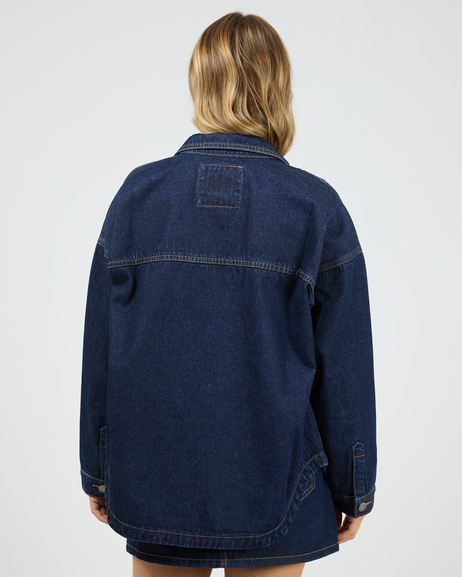 All About Eve Dale Shacket Indigo - Image 6
