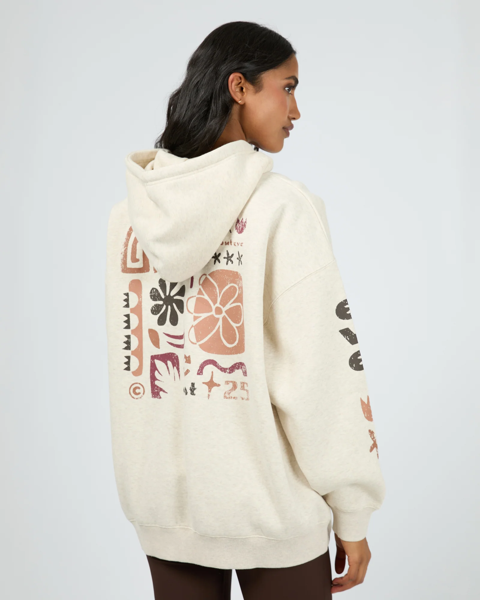 All About Eve Elements Oversized Hoodie Oat - Image 2