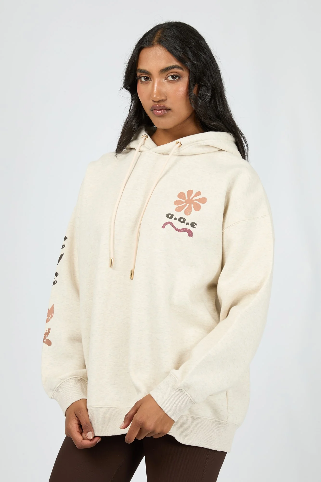 All About Eve Elements Oversized Hoodie Oat - Image 3