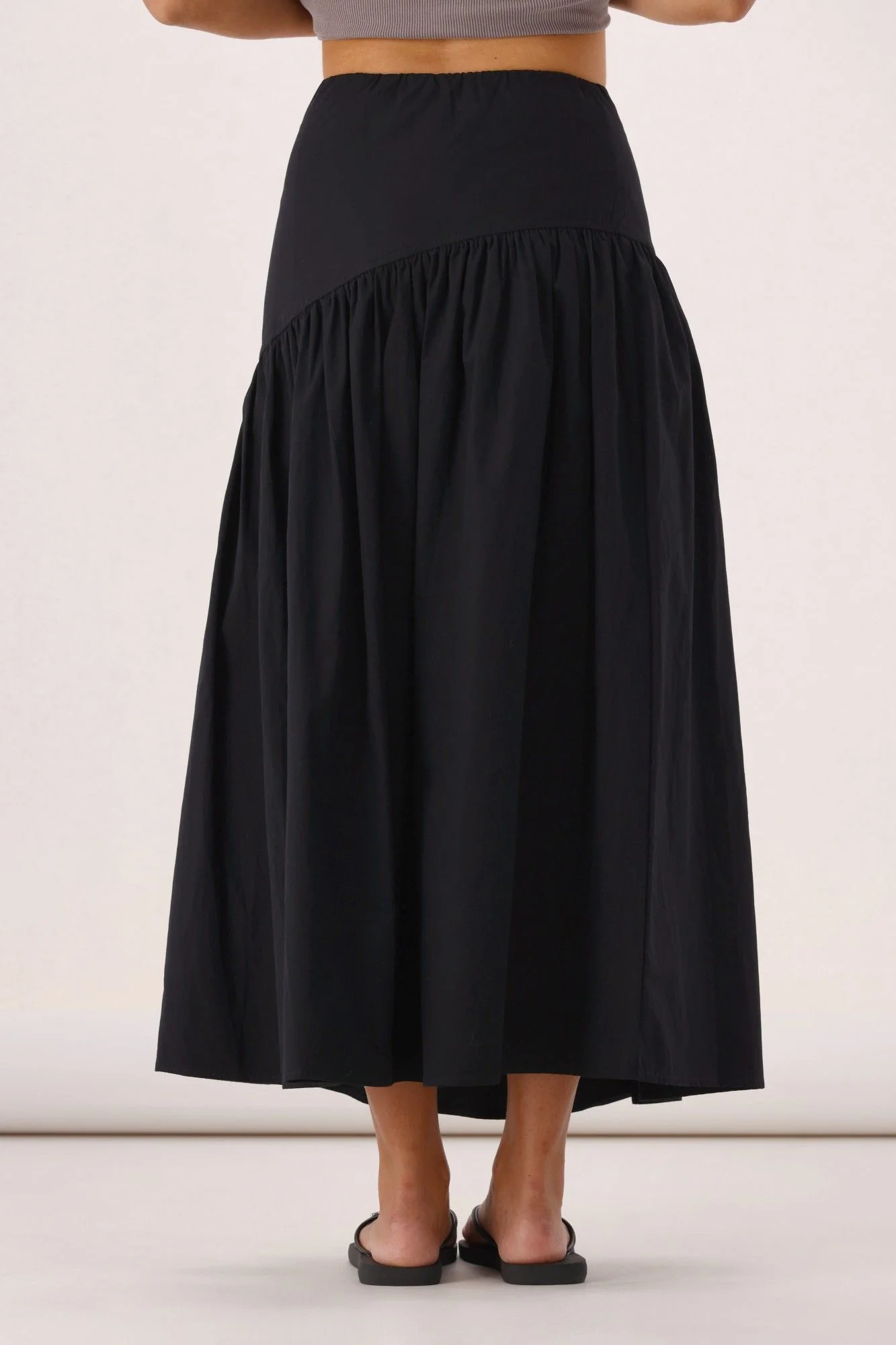 All About Eve Essential Asym Maxi Skirt Black - Image 5