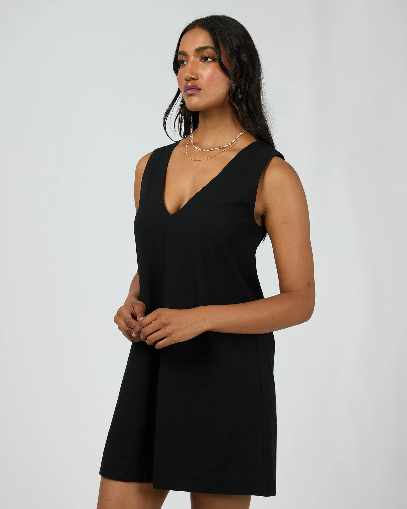 All About Eve Essential Mini Dress Black - Image 9