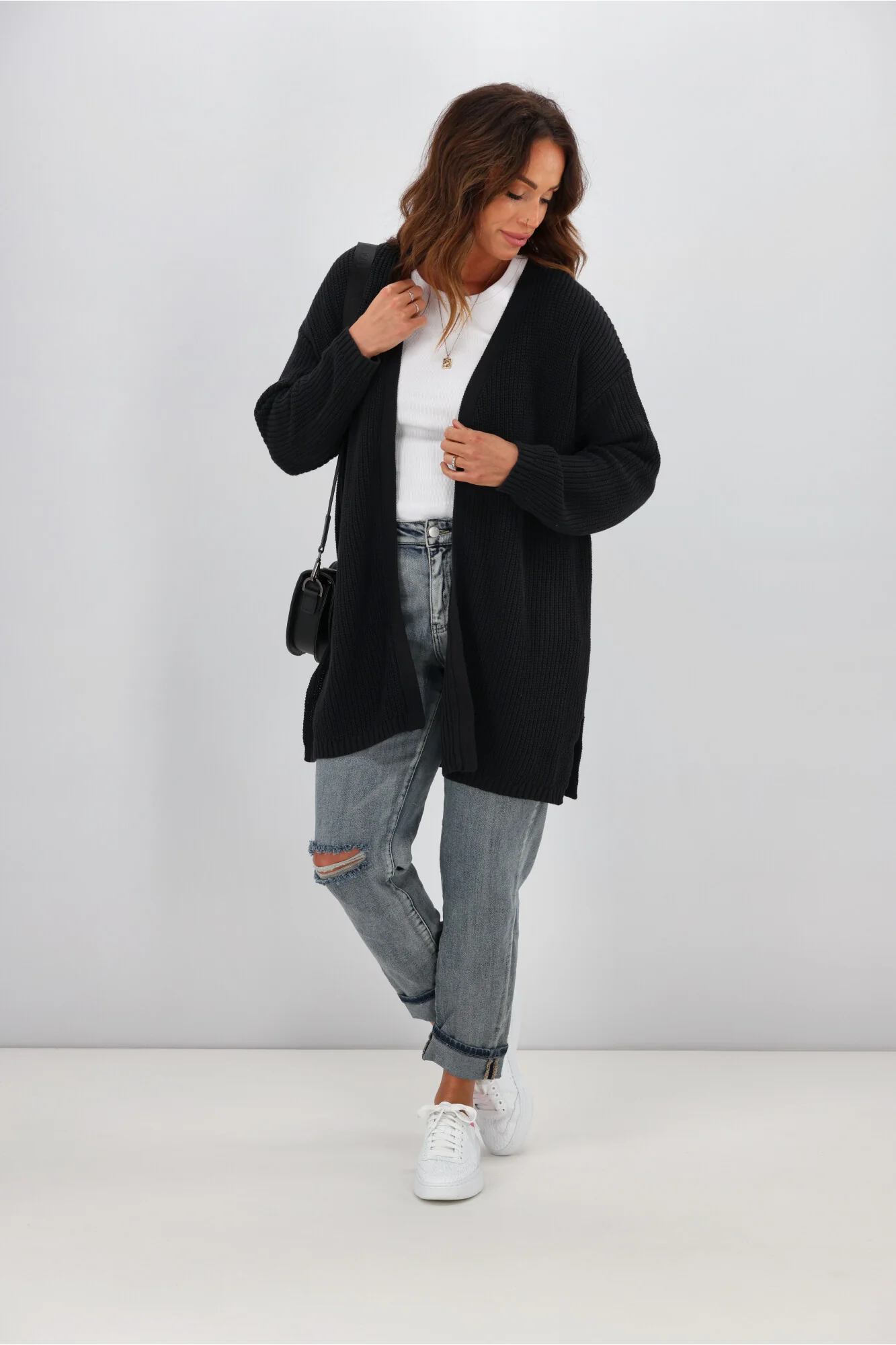 All About Eve Everyday Knit Cardi Black - Image 4