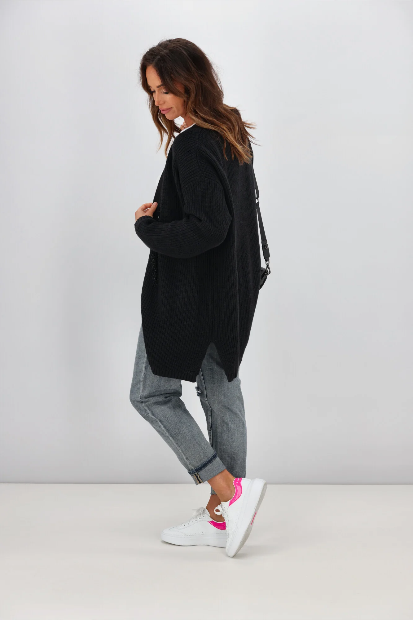 All About Eve Everyday Knit Cardi Black - Image 5