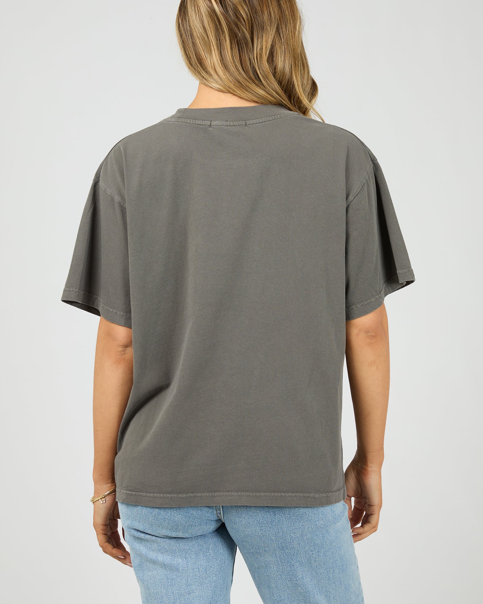 All About Eve Forget Me Not Box Tee Charcoal - Image 6