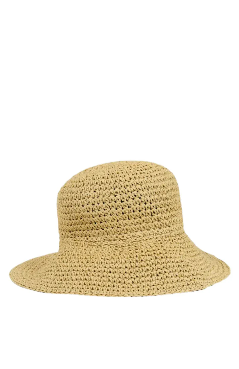 All About Eve Freya Woven Bucket Hat Oat