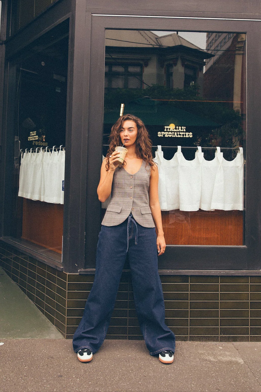 All About Eve Gia High Rise Baggy Jean Indigo - Image 2