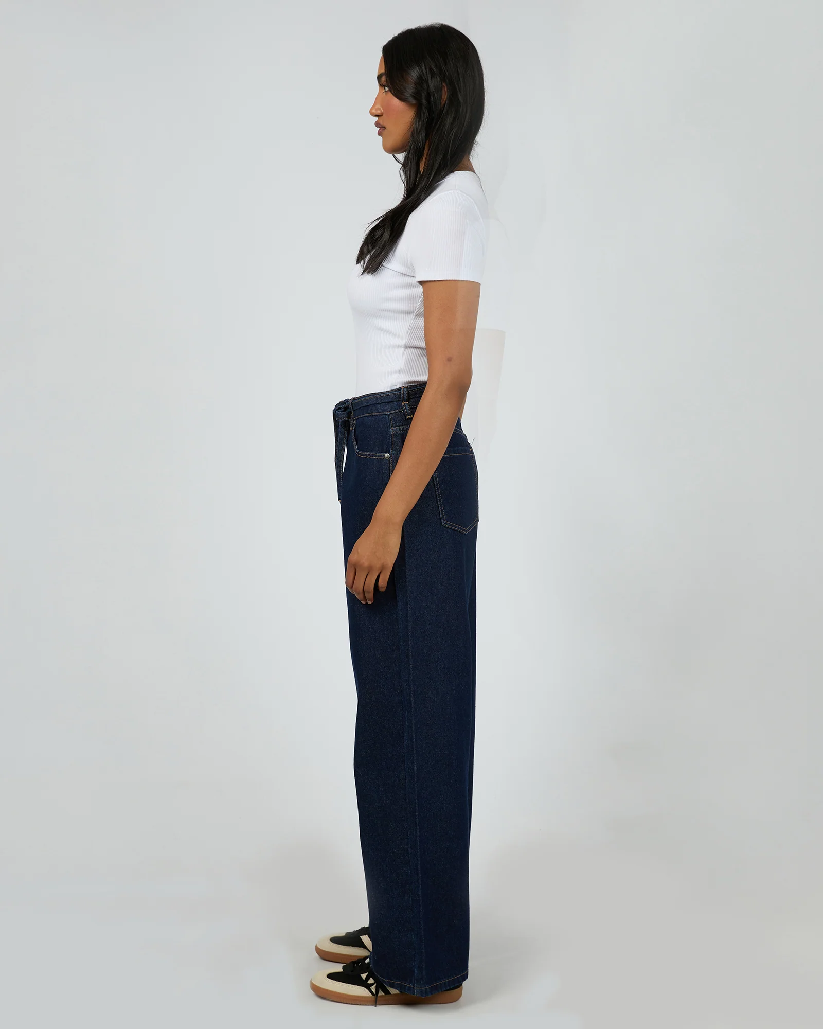 All About Eve Gia High Rise Baggy Jean Indigo - Image 4