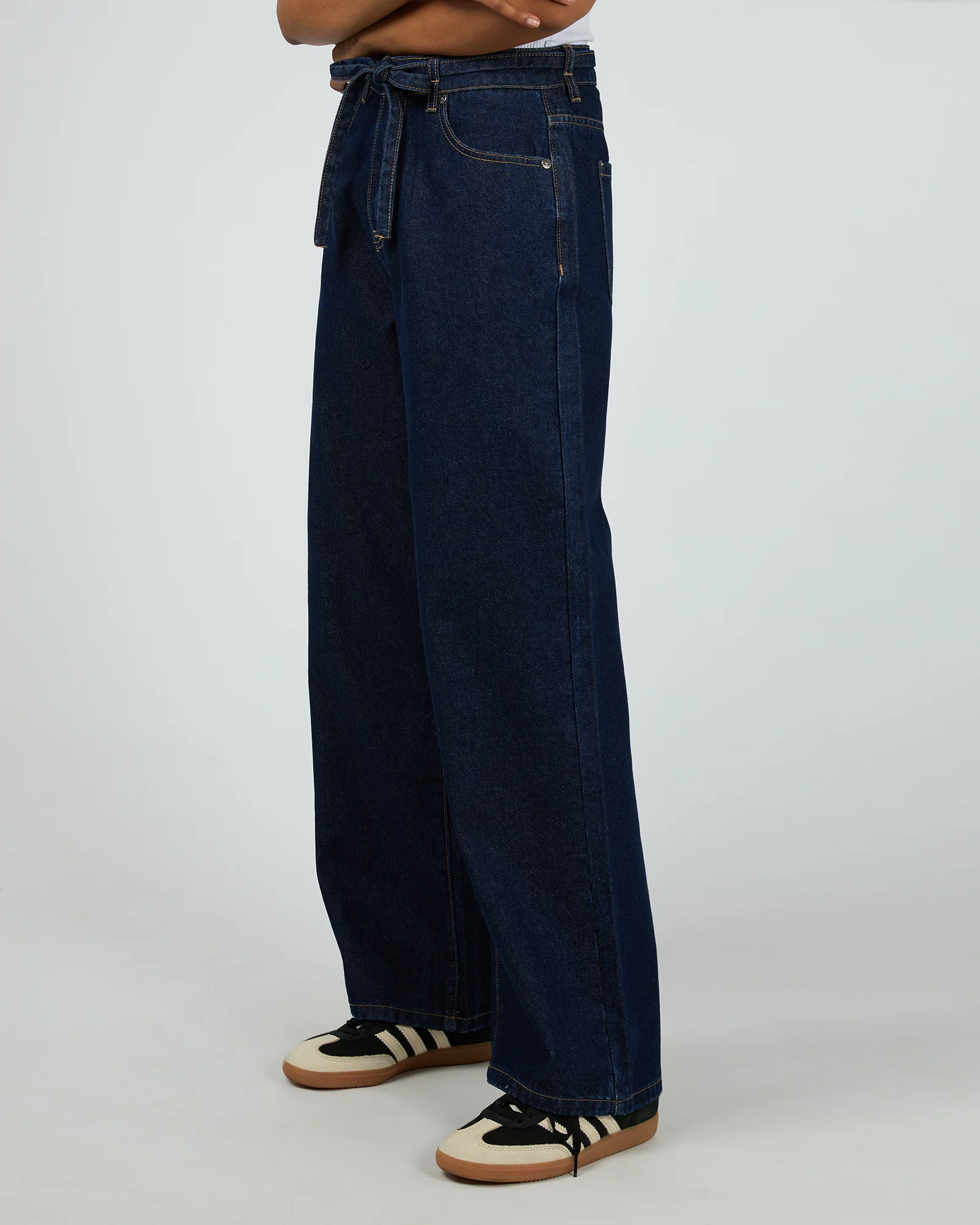 All About Eve Gia High Rise Baggy Jean Indigo - Image 5