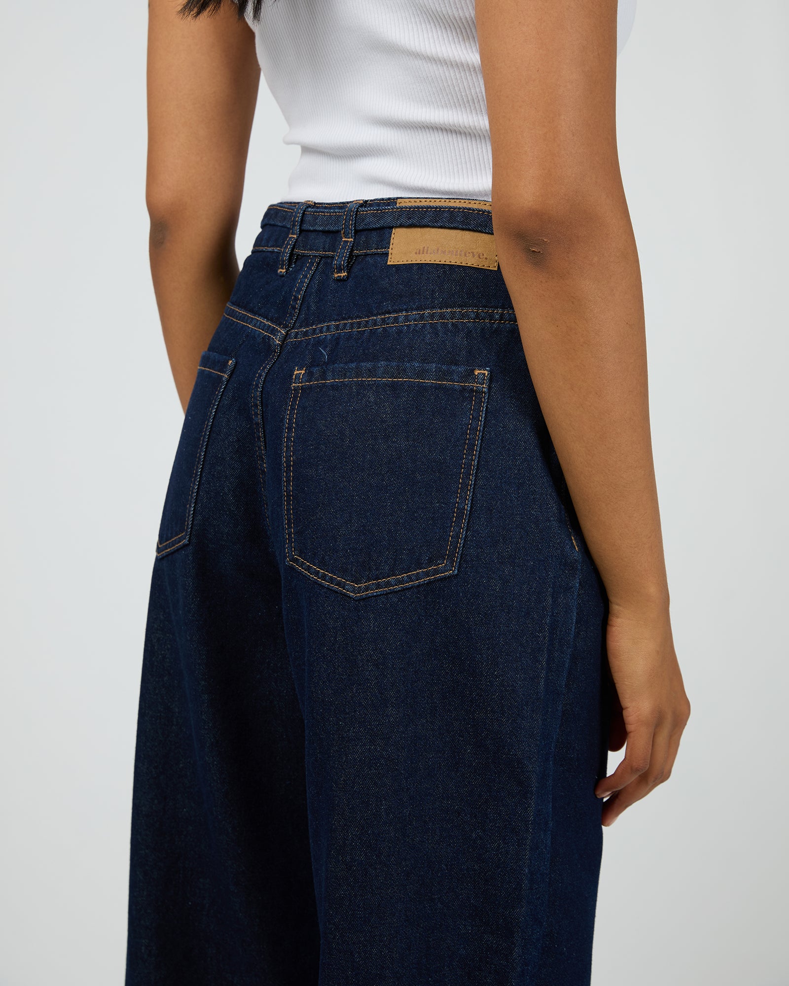 All About Eve Gia High Rise Baggy Jean Indigo - Image 6