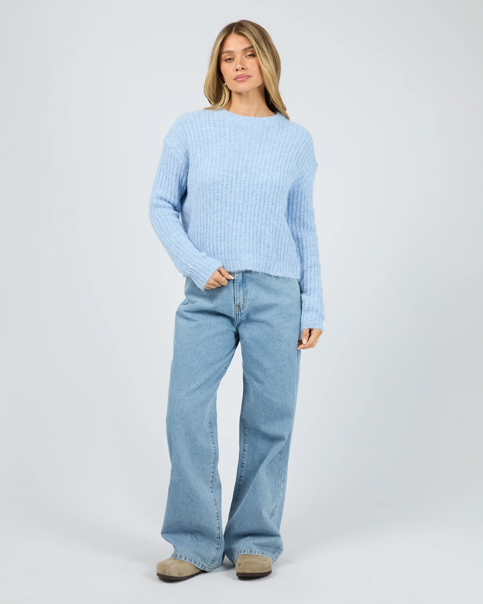 All About Eve Ivy Knit Jumper Ocean Blue - Image 4