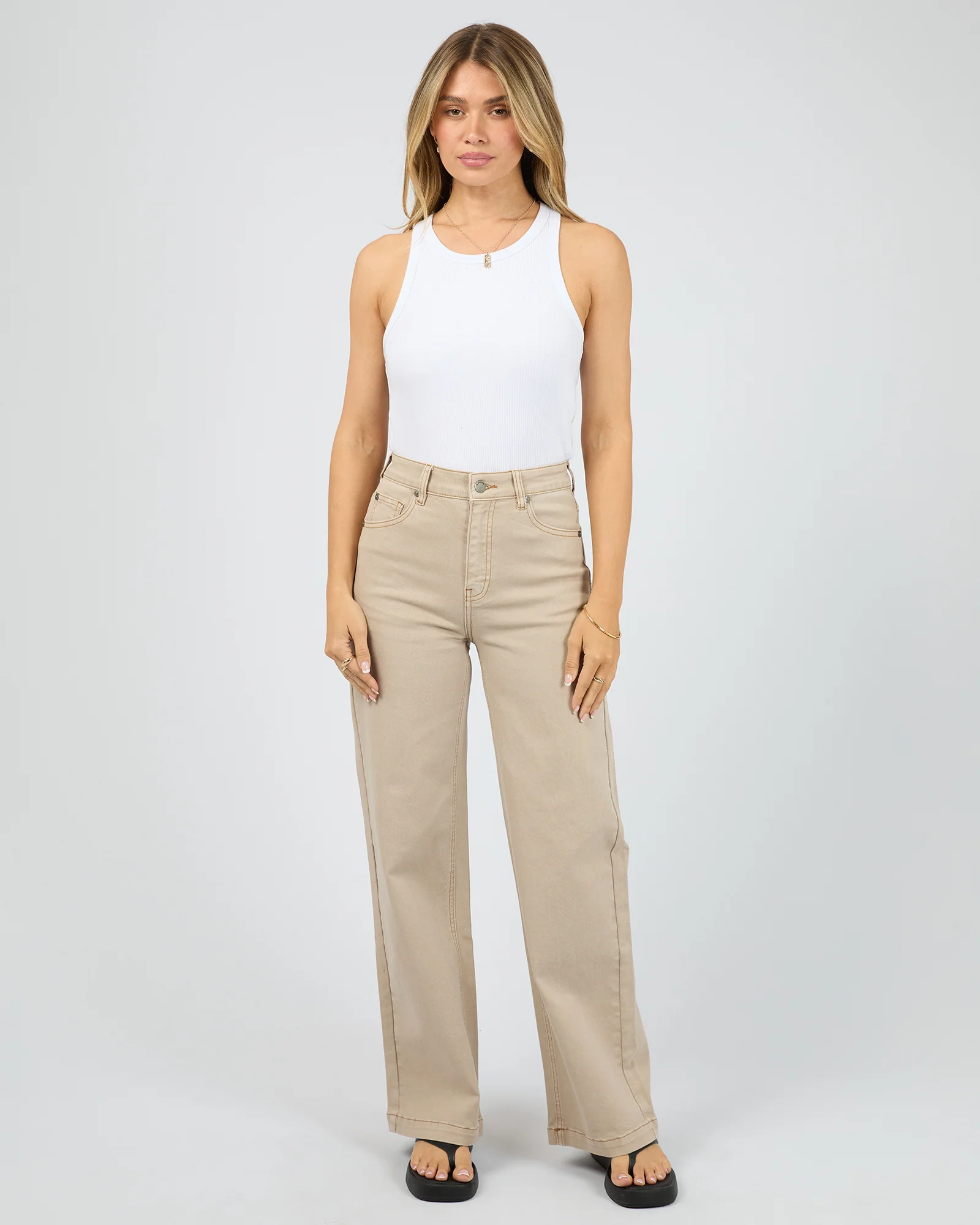 All About Eve Jacqui Wide Leg Beige - Image 2