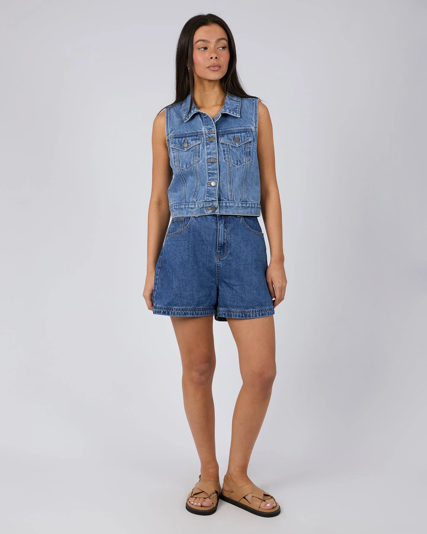 All About Eve Josie Short Heritage Blue - Image 4