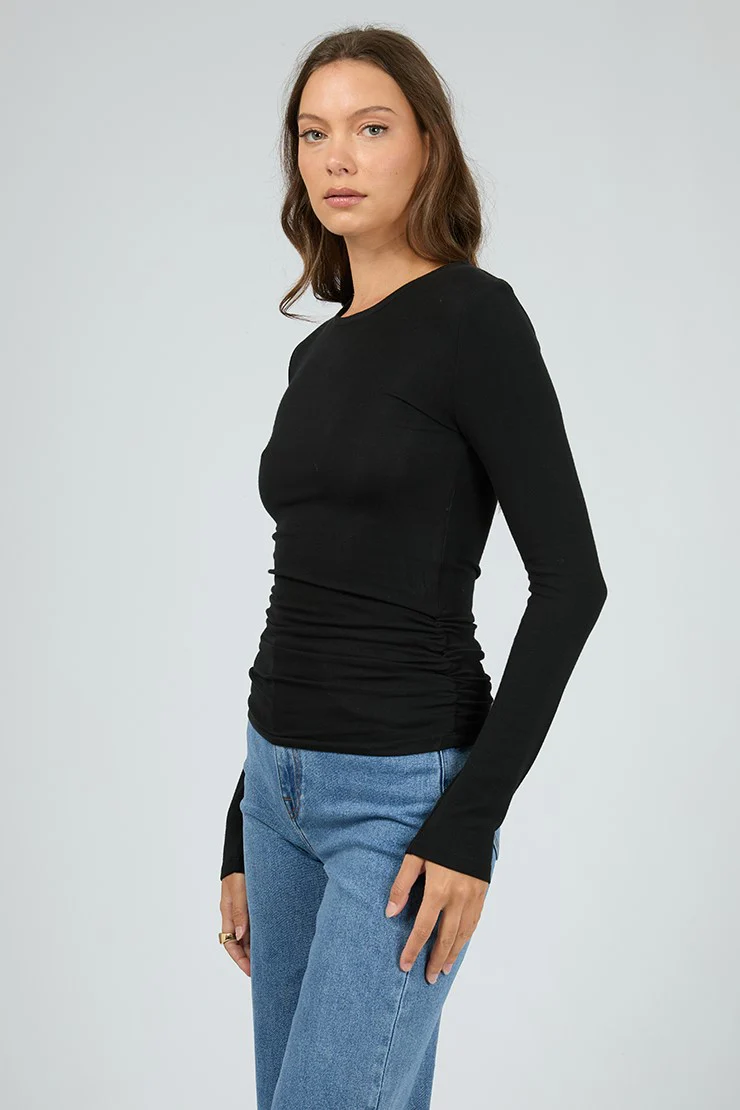 All About Eve Kylie Long Sleeve Top Black - Image 2