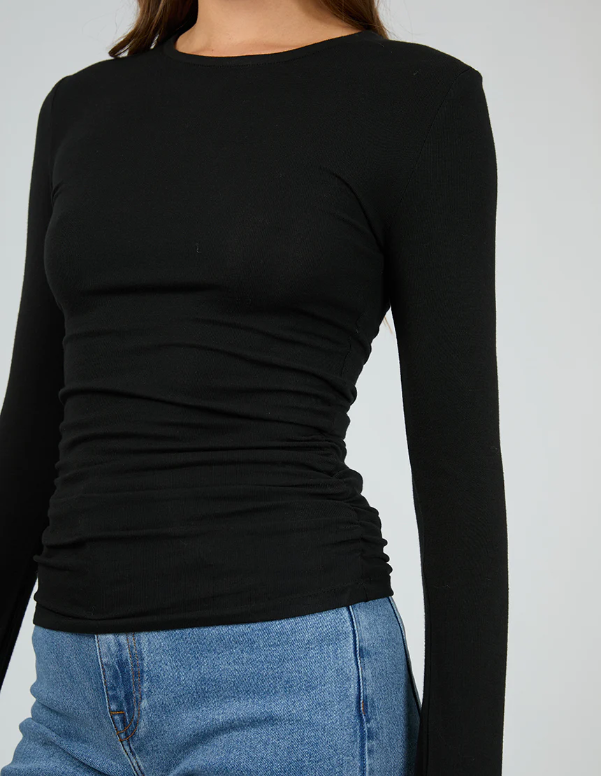 All About Eve Kylie Long Sleeve Top Black - Image 3