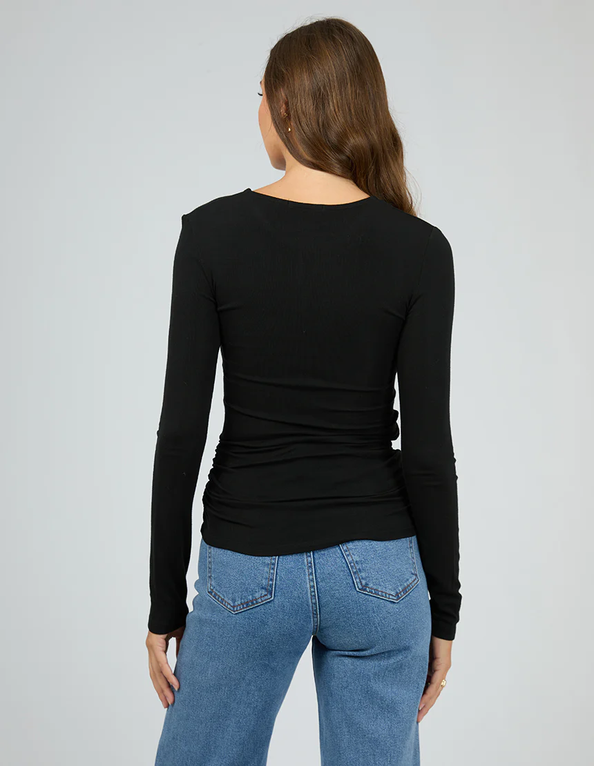 All About Eve Kylie Long Sleeve Top Black - Image 6