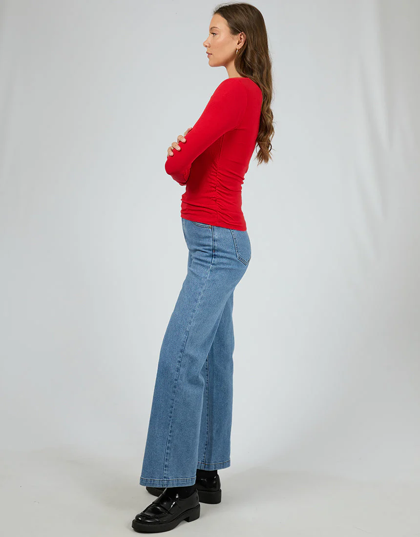 All About Eve Kylie Long Sleeve Top Scarlet - Image 5