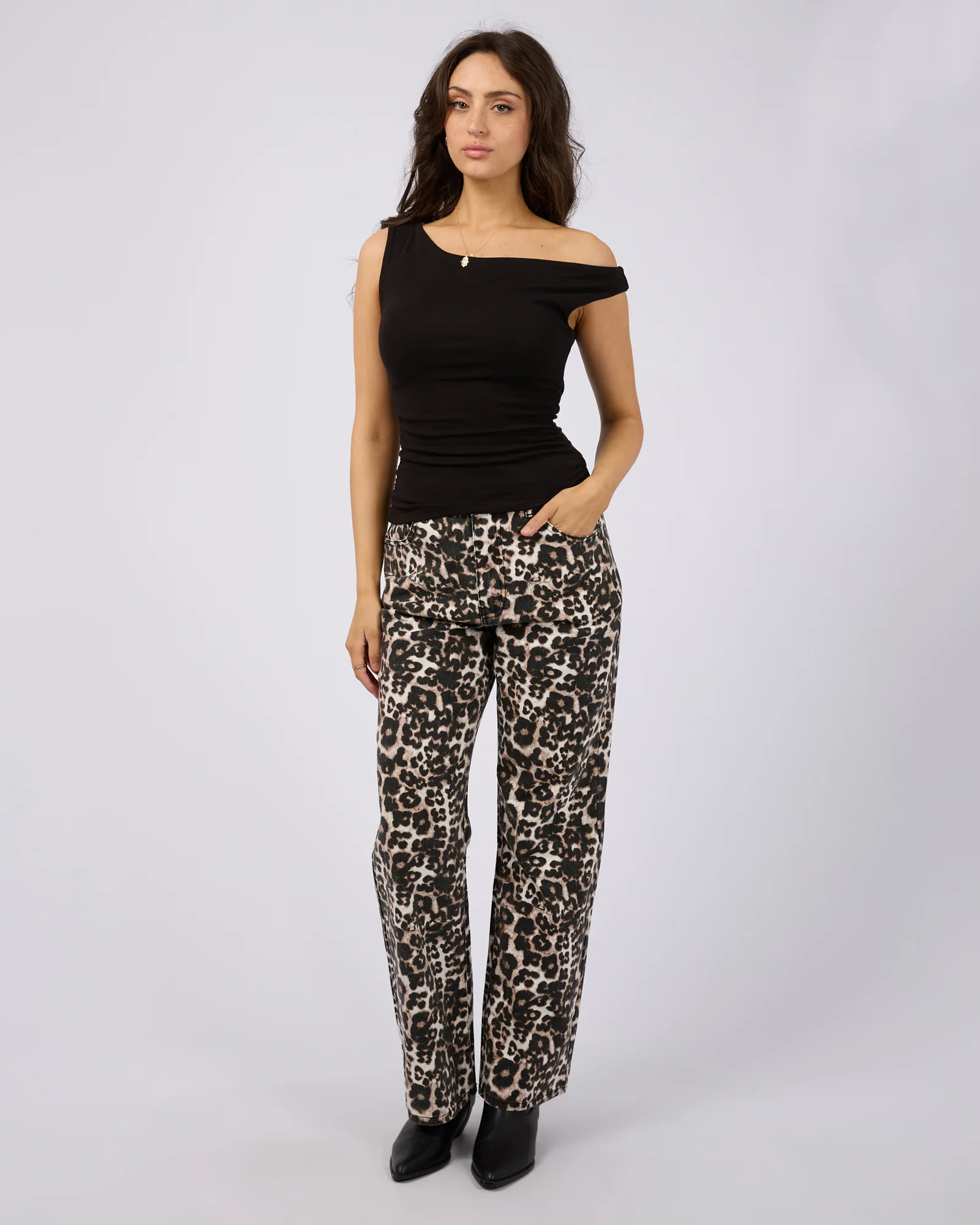 All About Eve Kylie Off Shoulder Top Black - Image 3