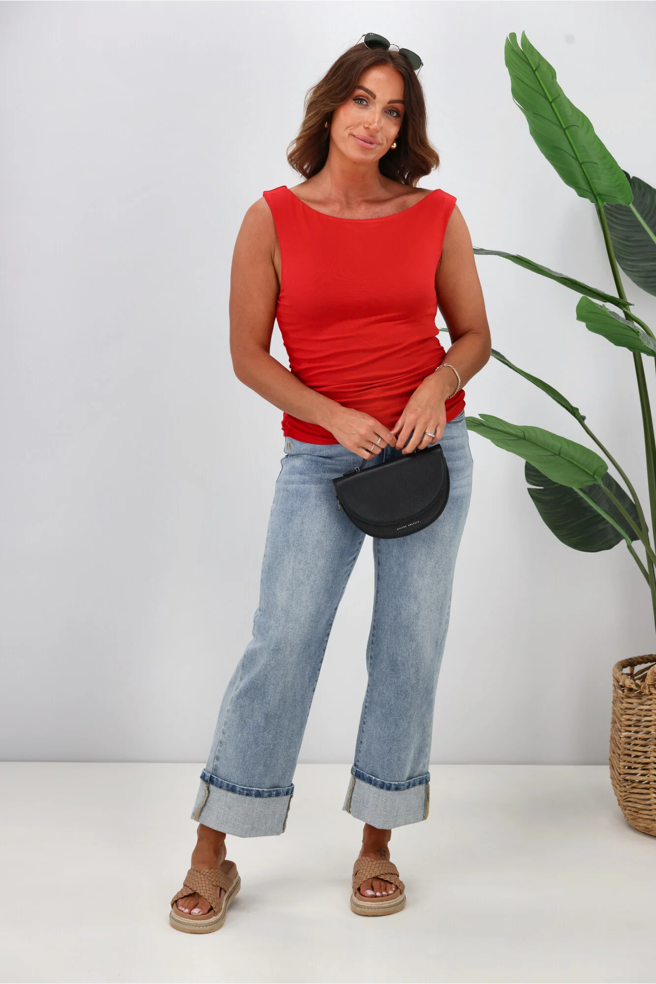 All About Eve Kylie Off Shoulder Top Scarlet - Image 3