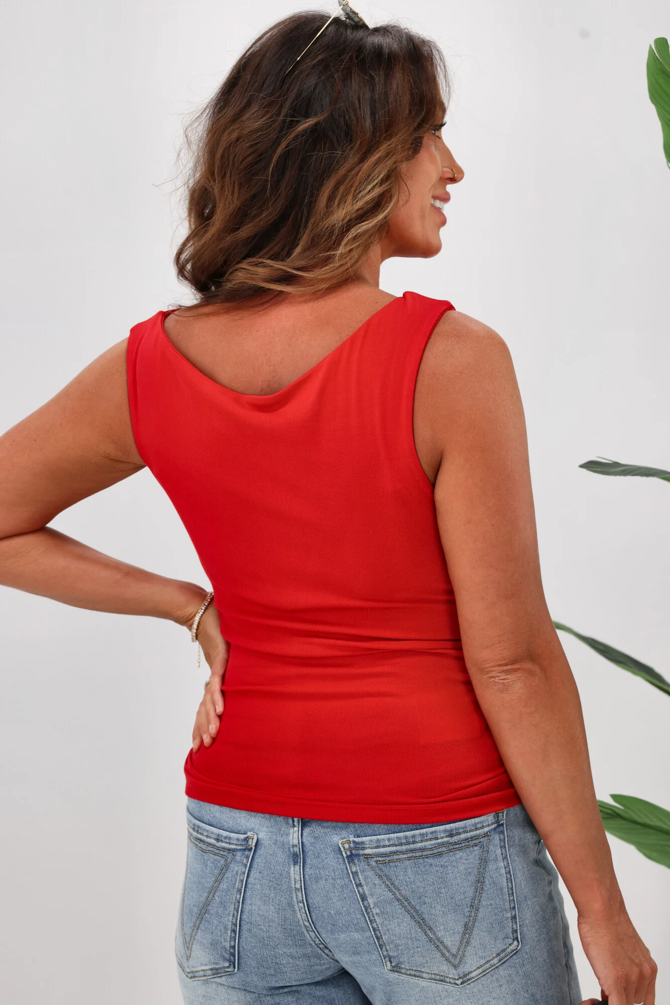 All About Eve Kylie Off Shoulder Top Scarlet - Image 6
