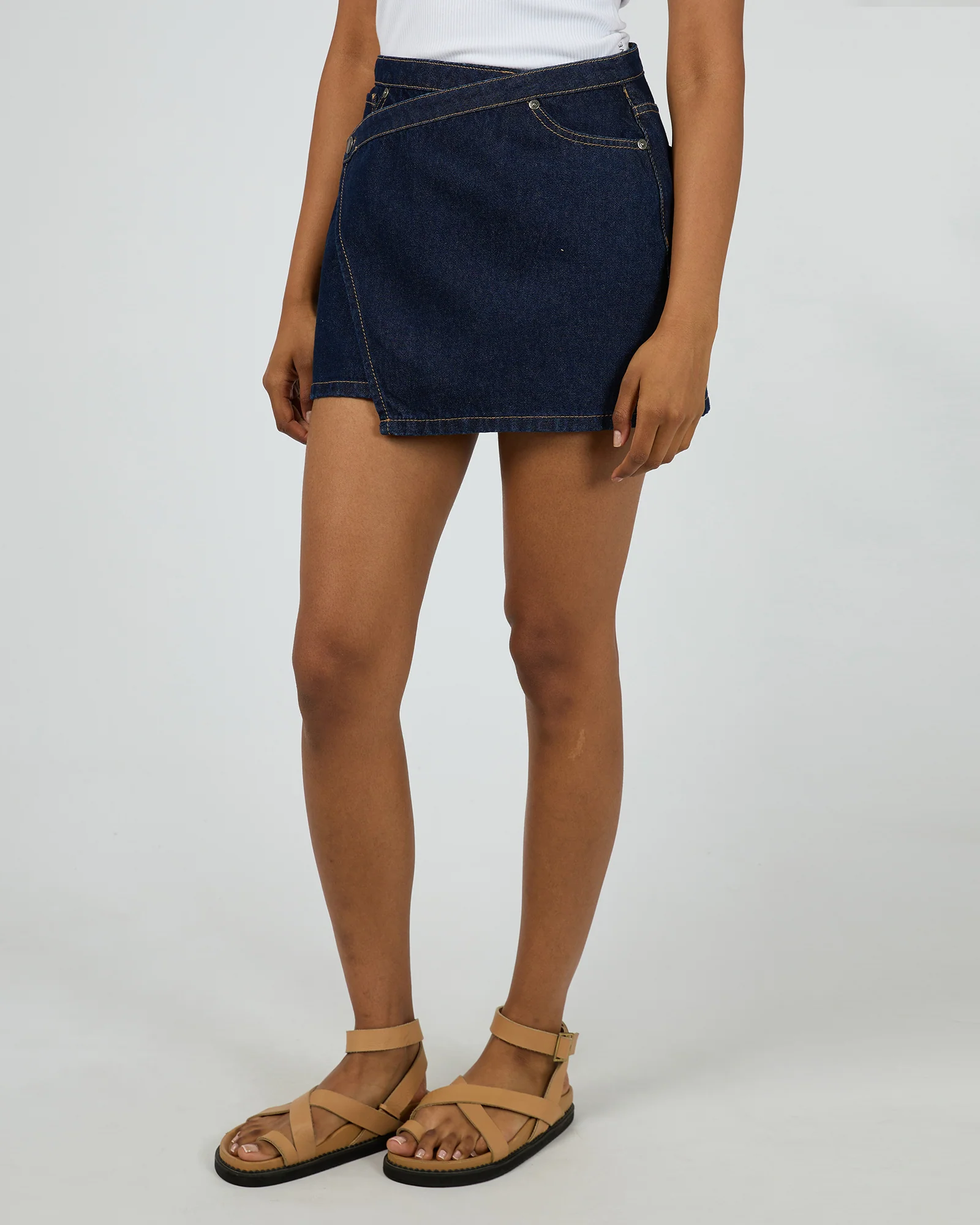 All About Eve Lenni Mini Skort Indigo - Image 5