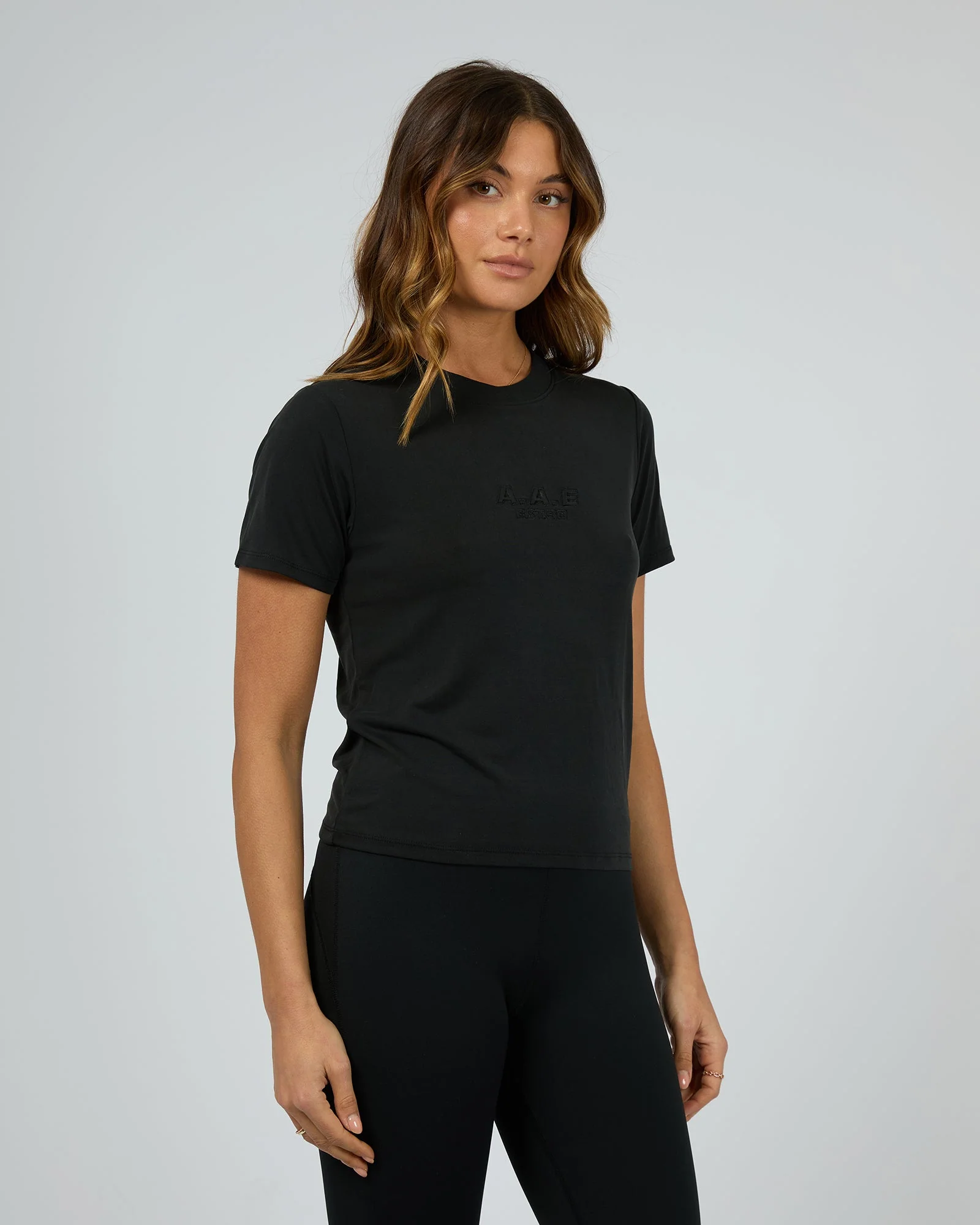 All About Eve Luxe Active Tee Black - Image 4