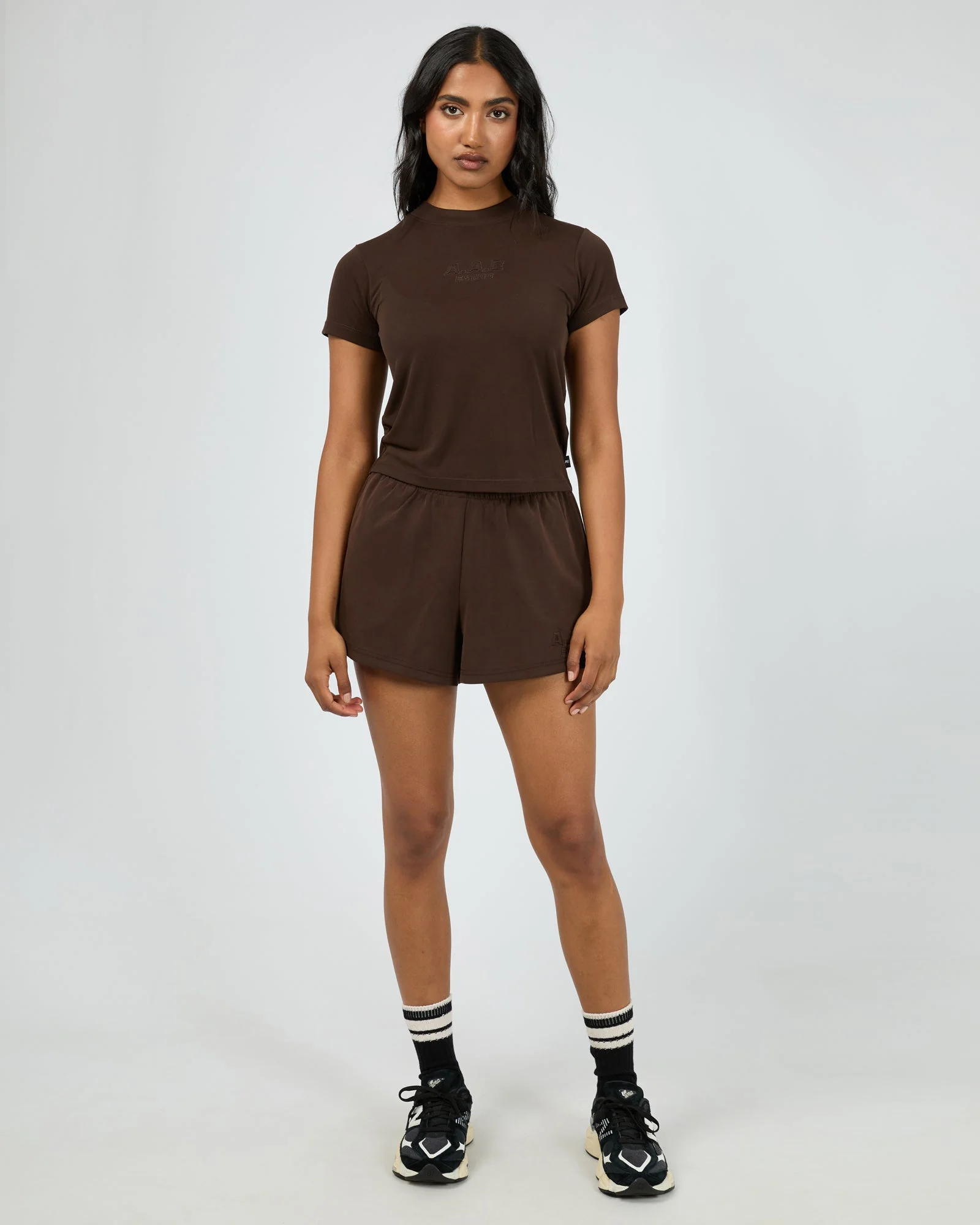 All About Eve Luxe Active Tee Brown - Image 3