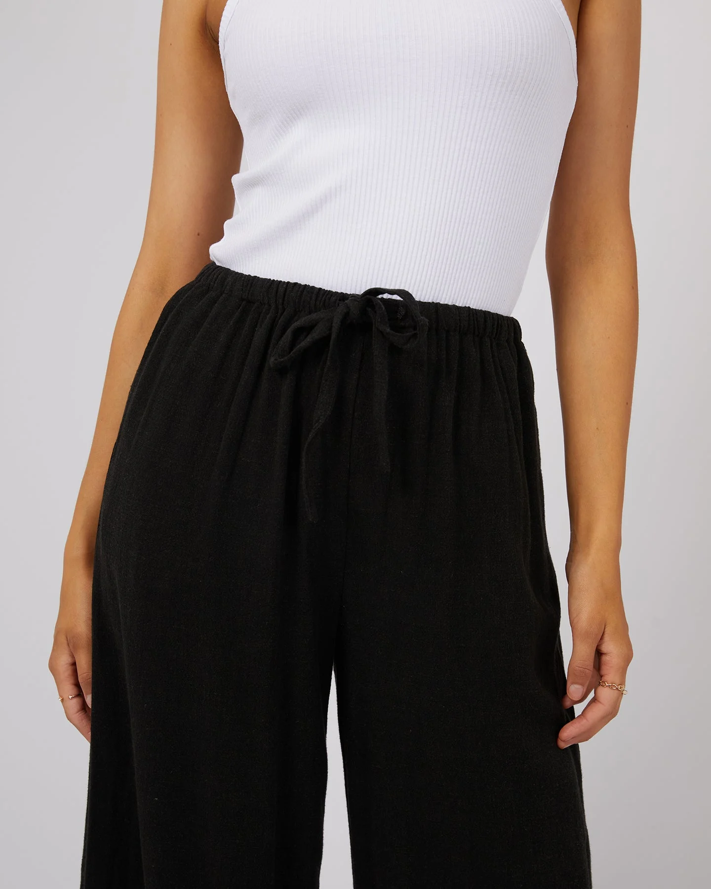 All About Eve Luxe Linen Pant Black - Image 3