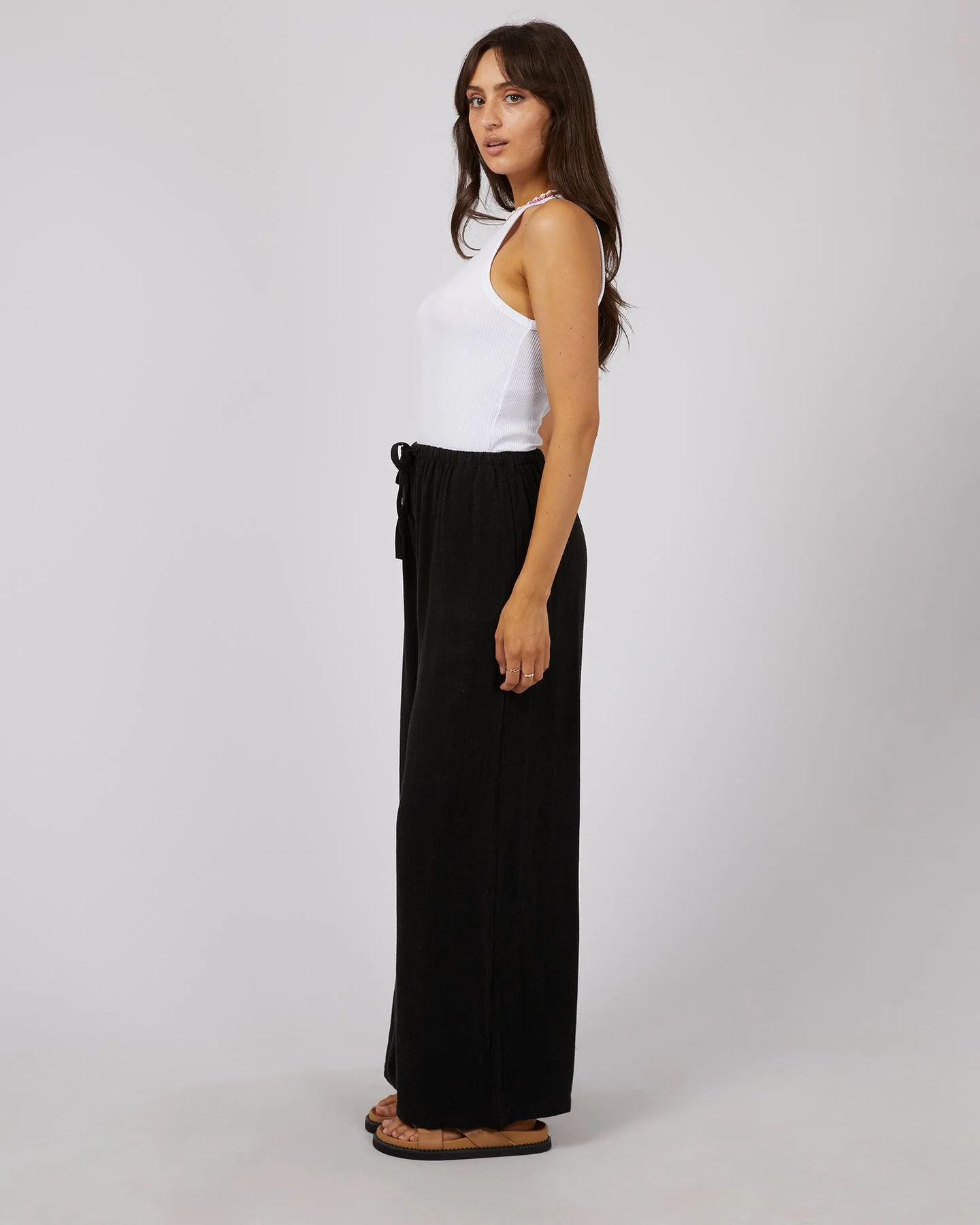 All About Eve Luxe Linen Pant Black - Image 4