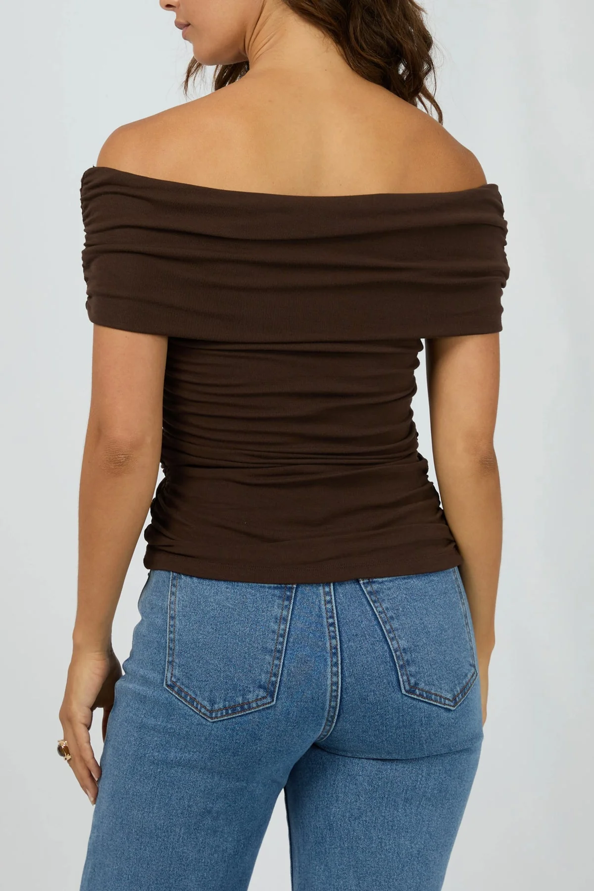 All About Eve Maddie Knit Top Brown - Image 3