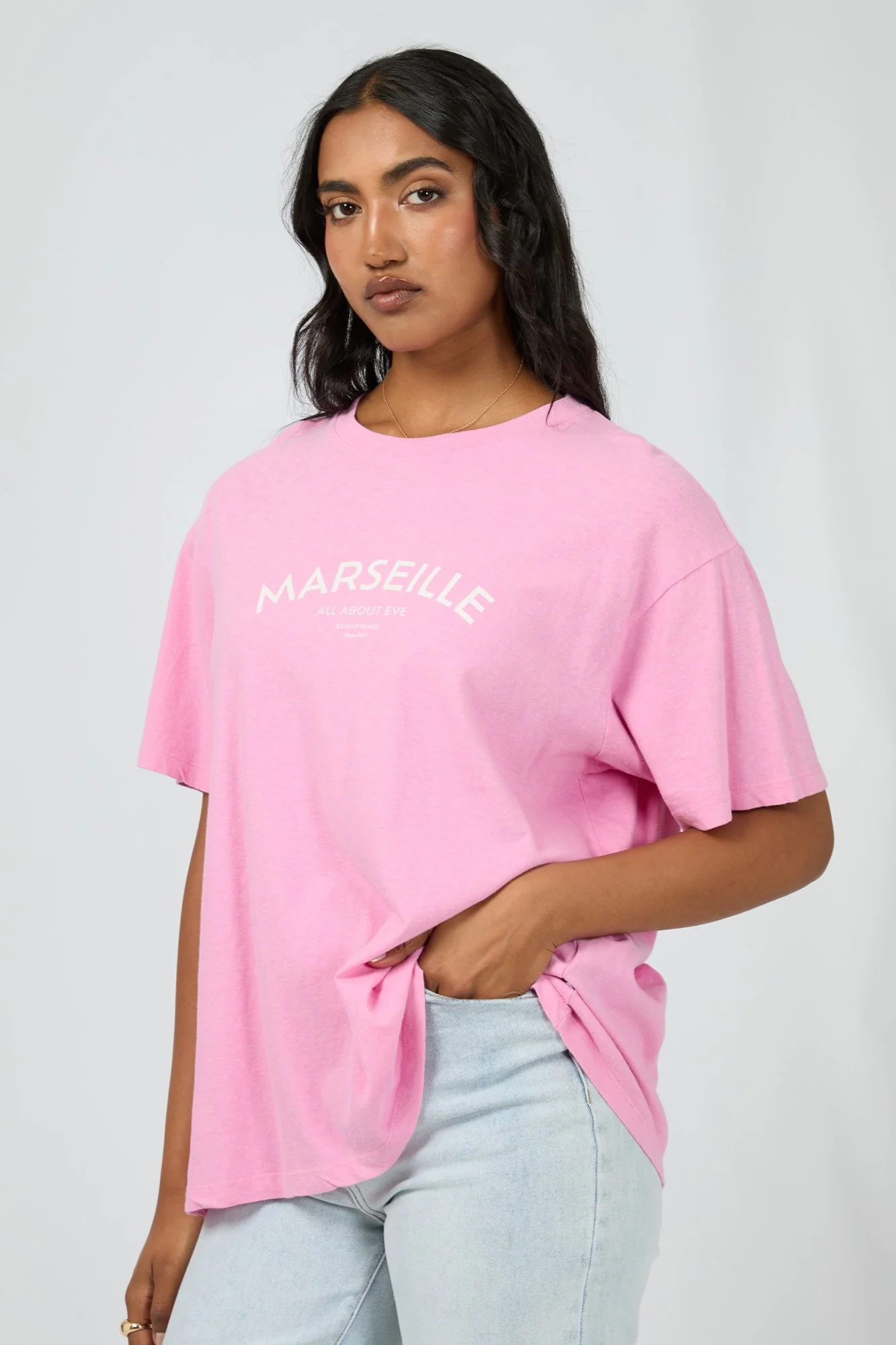 All About Eve Marseille Oversized Tee Mauve - Image 4